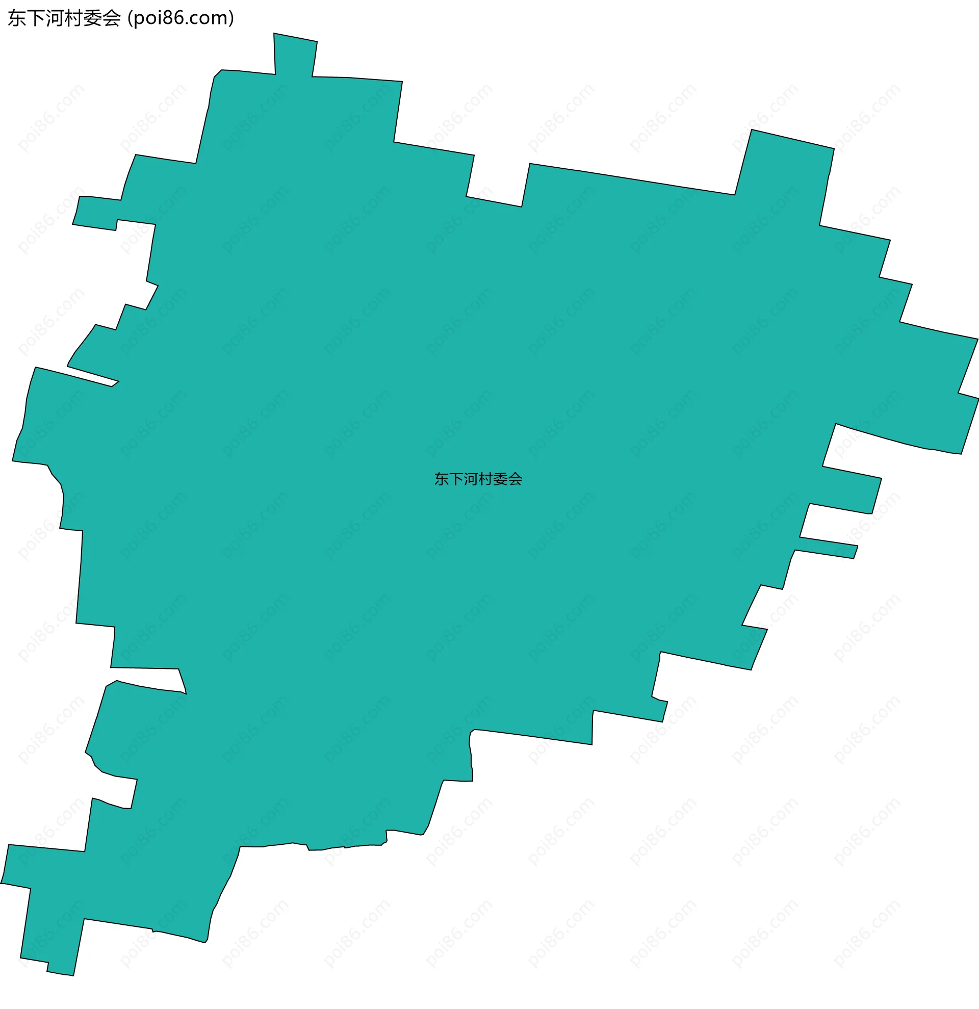 东下河村委会边界地图