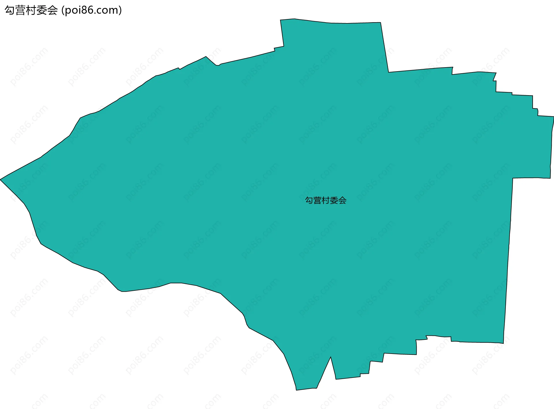 勾营村委会边界地图