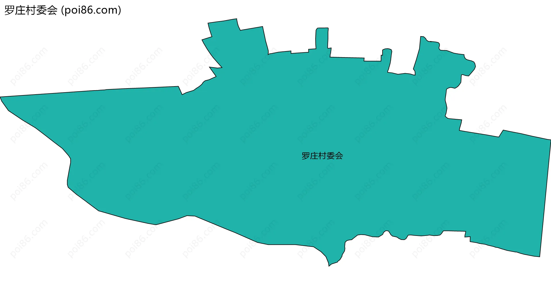 罗庄村委会边界地图