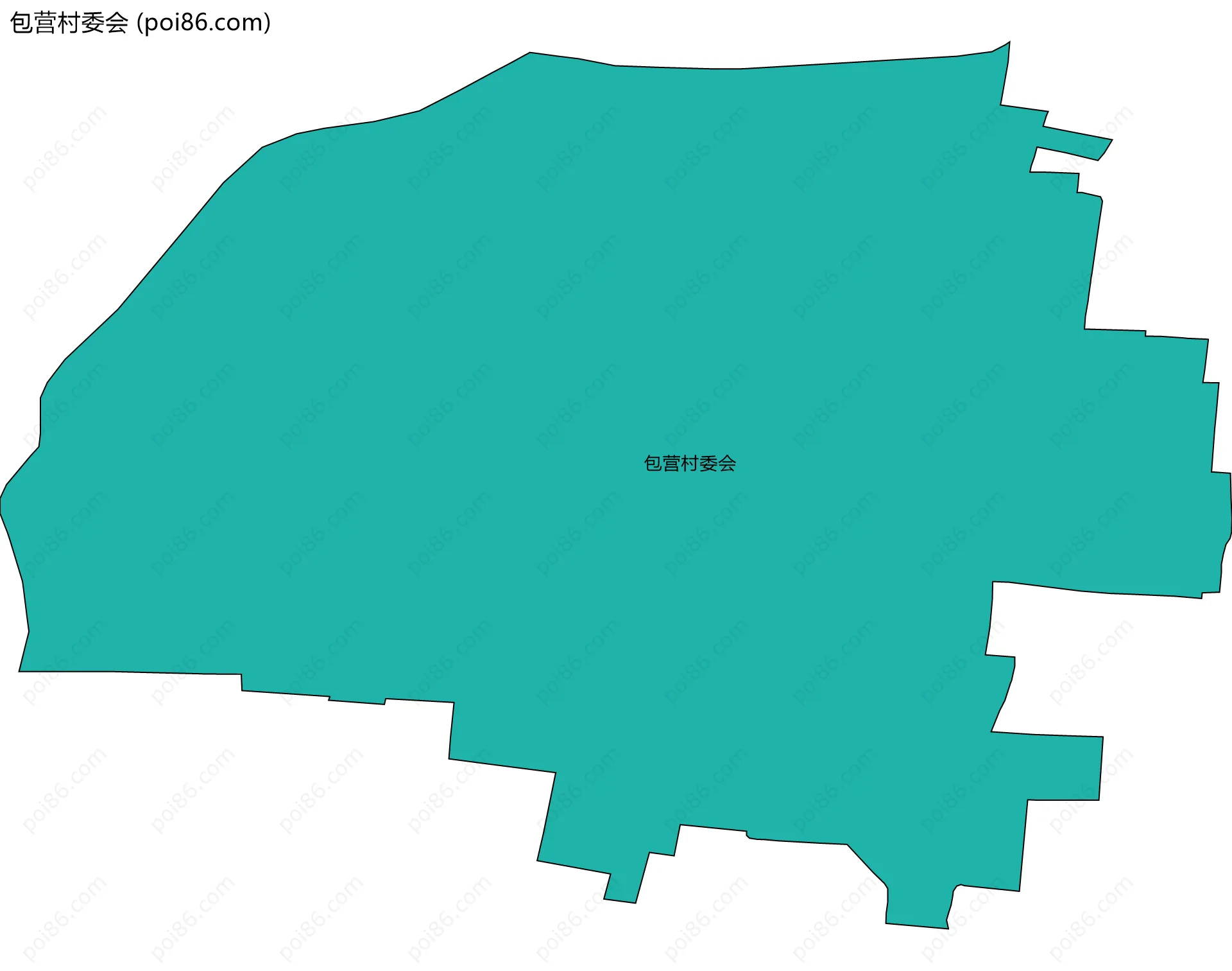 包营村委会边界地图