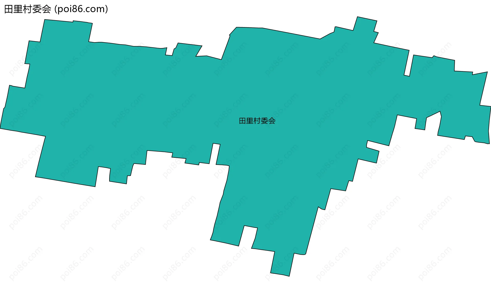 田里村委会边界地图