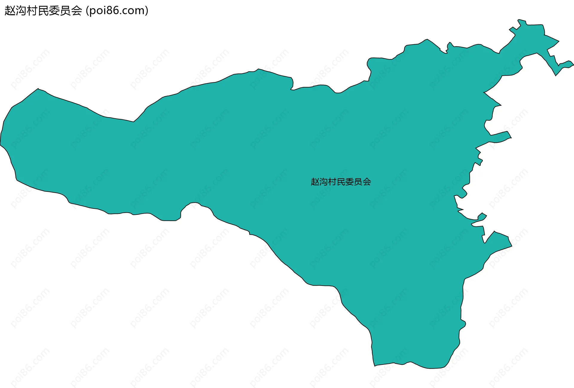 赵沟村民委员会边界地图