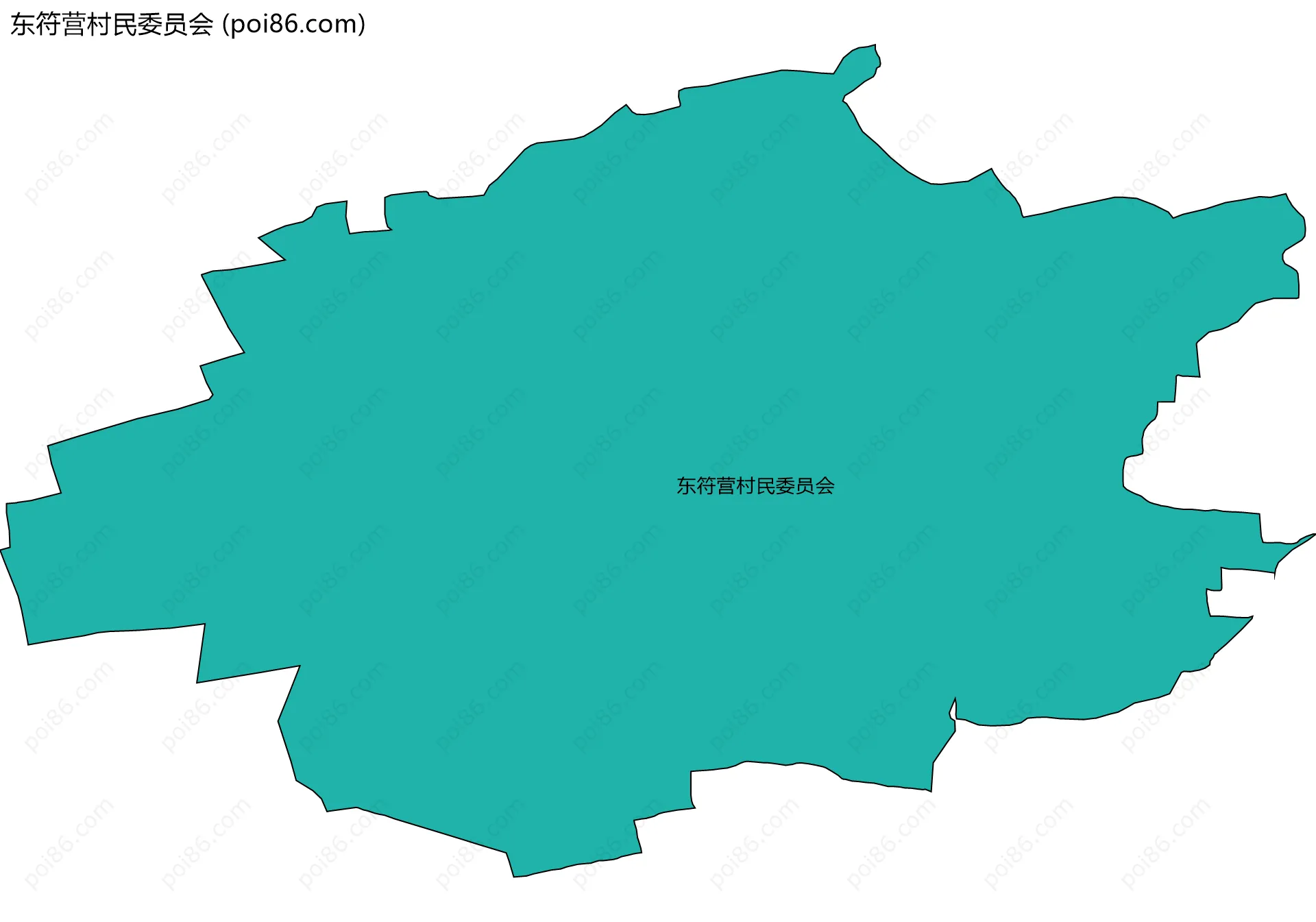 东符营村民委员会边界地图
