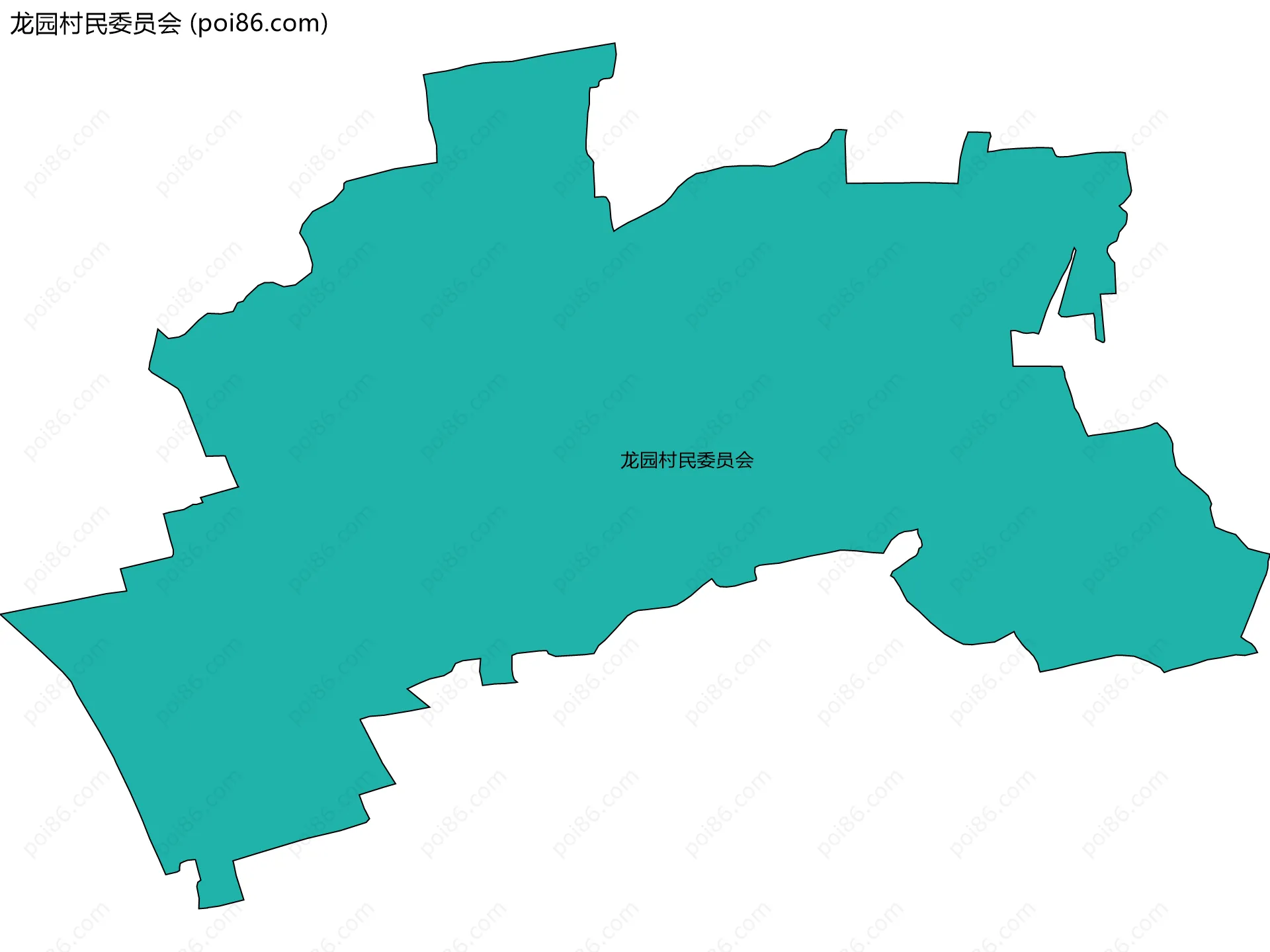 龙园村民委员会边界地图