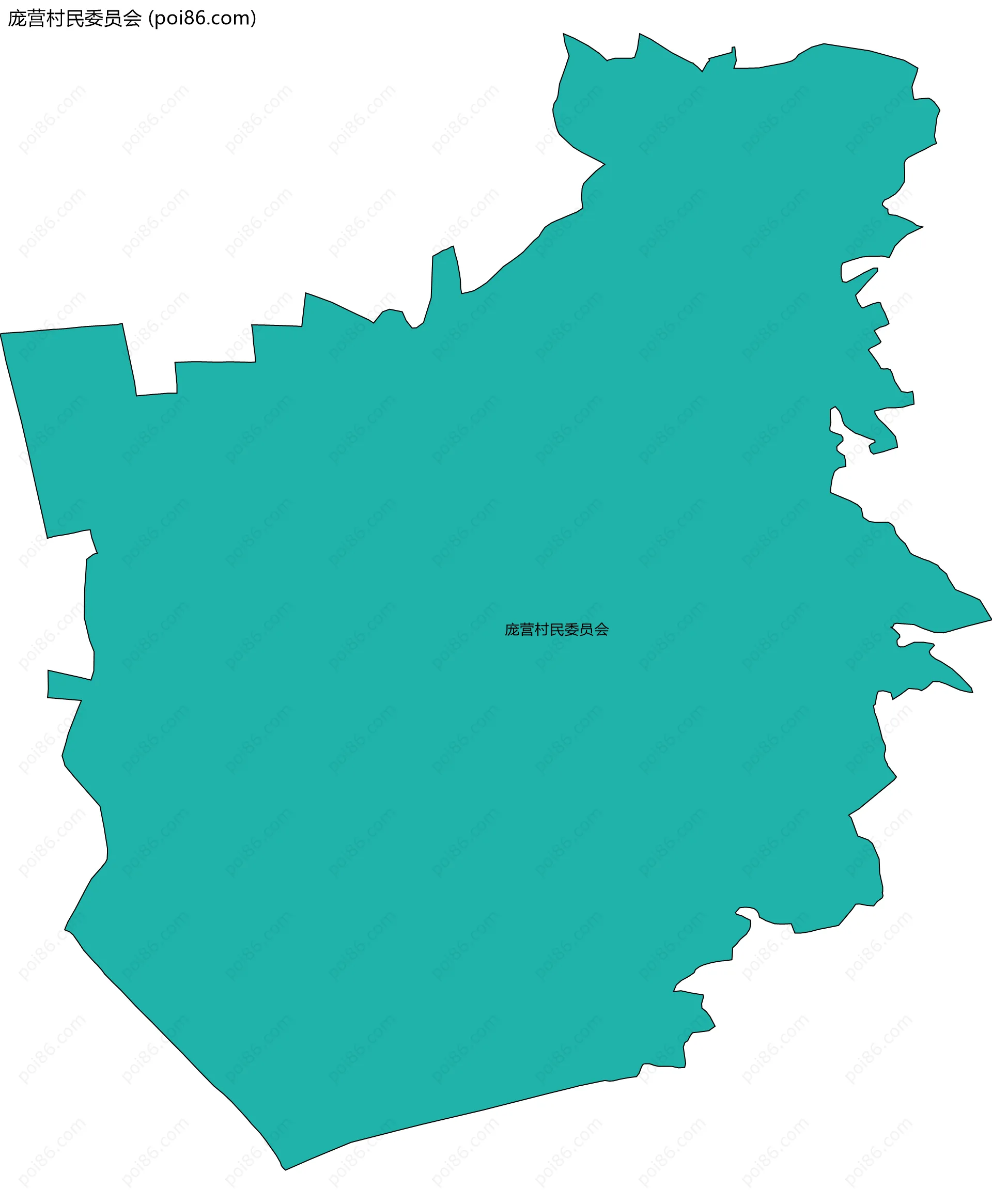 庞营村民委员会边界地图