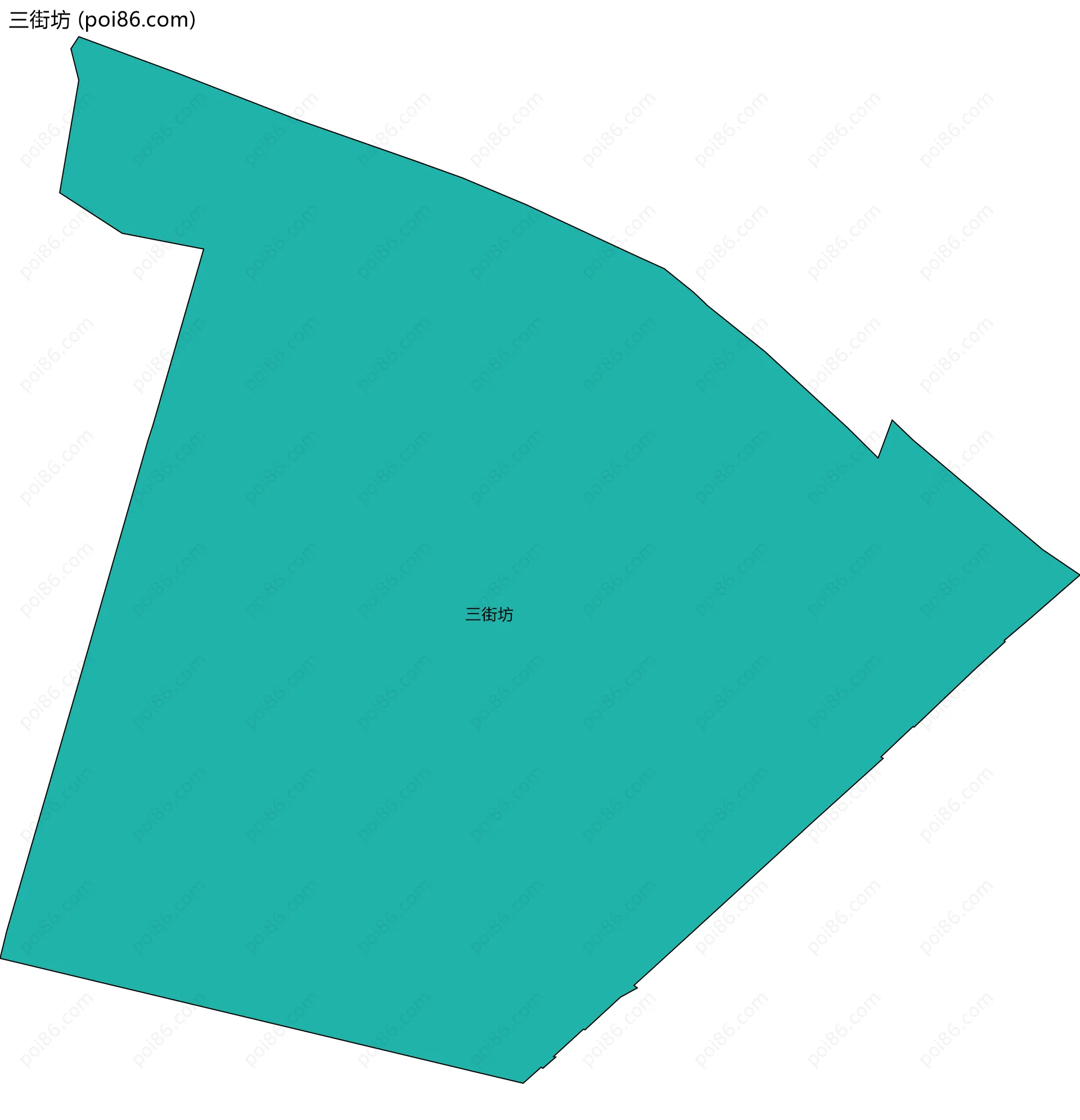 三街坊边界地图