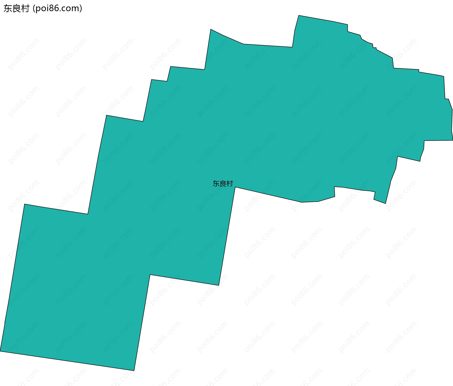 东良村边界地图