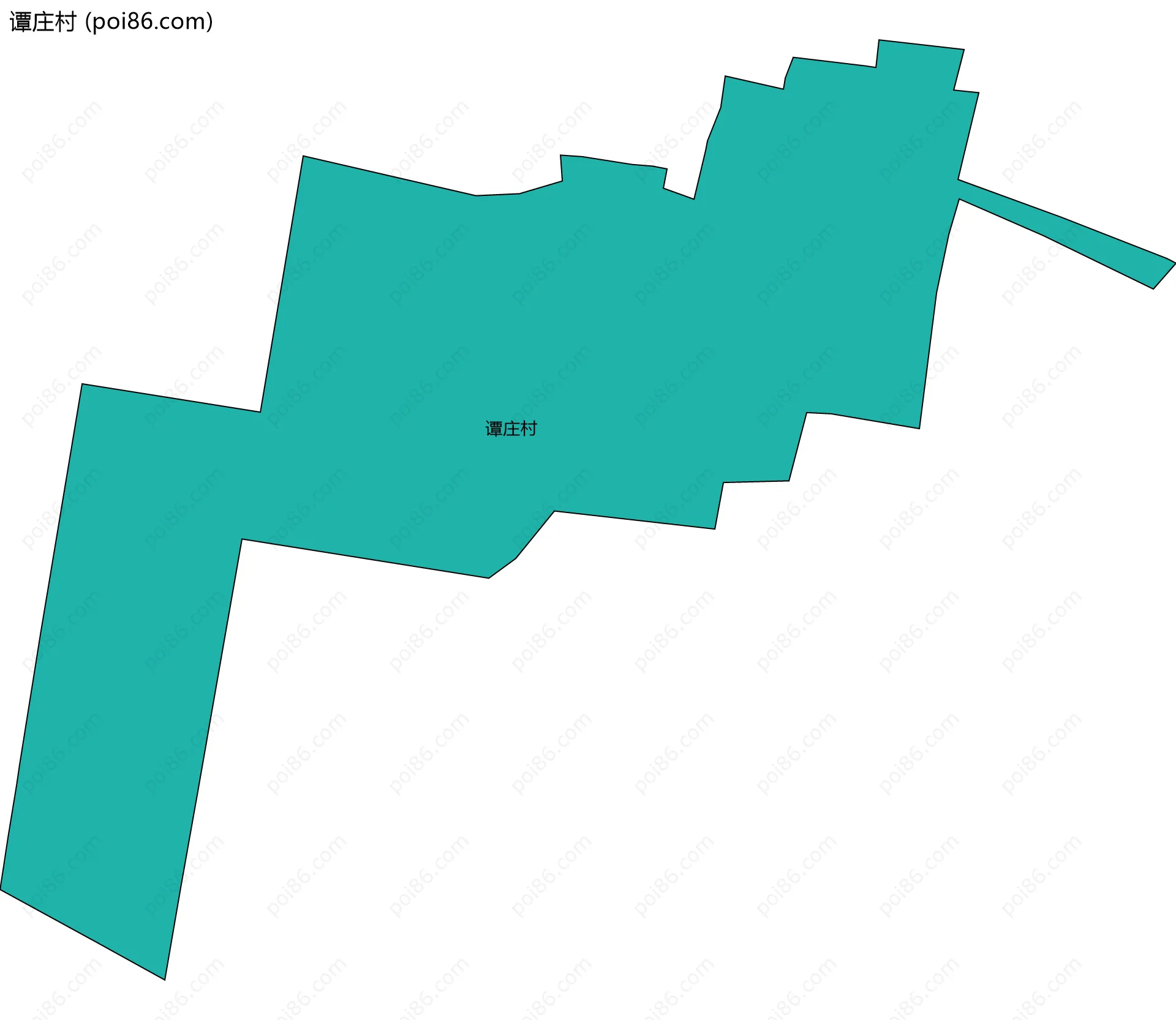 谭庄村边界地图