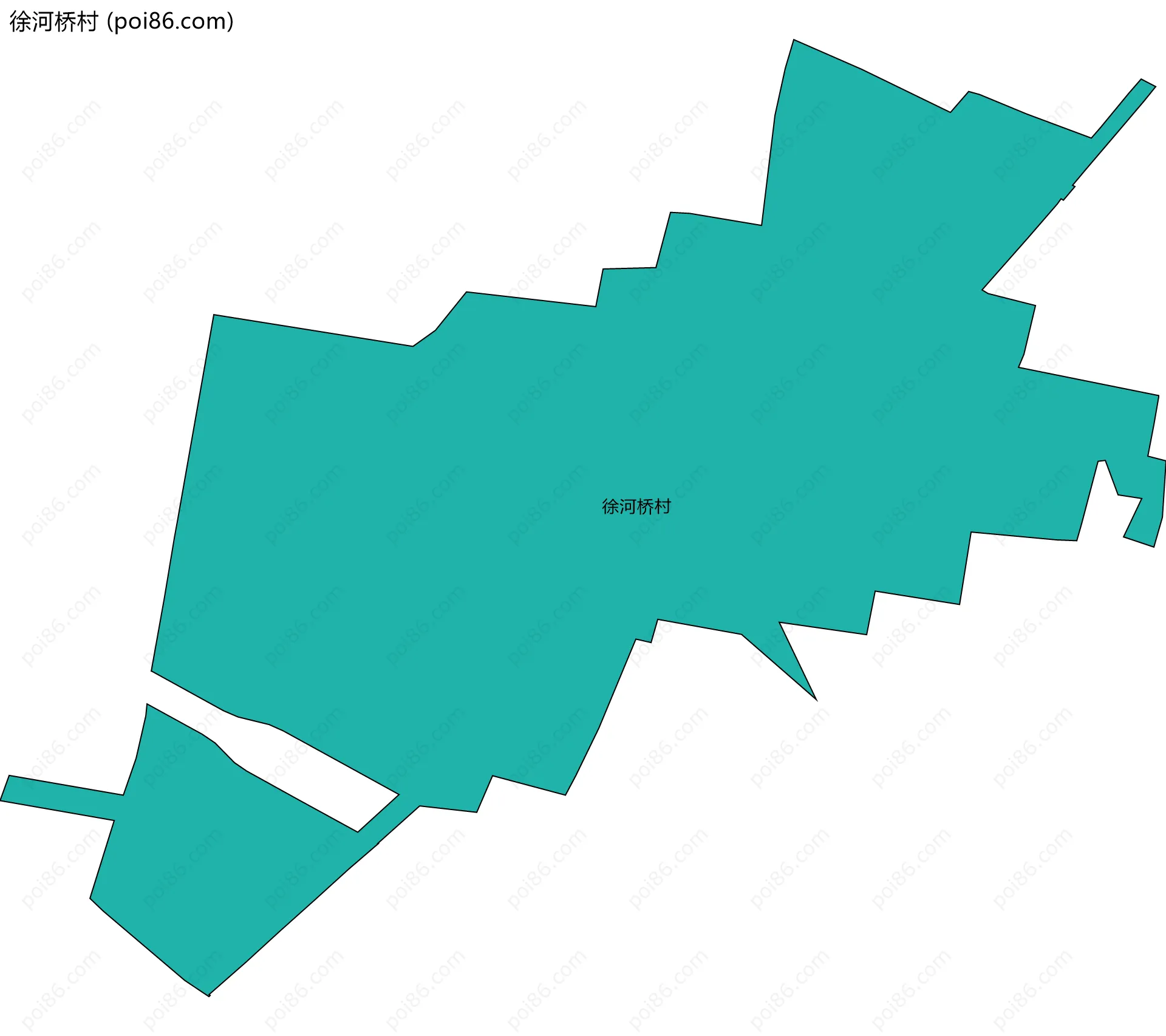 徐河桥村边界地图