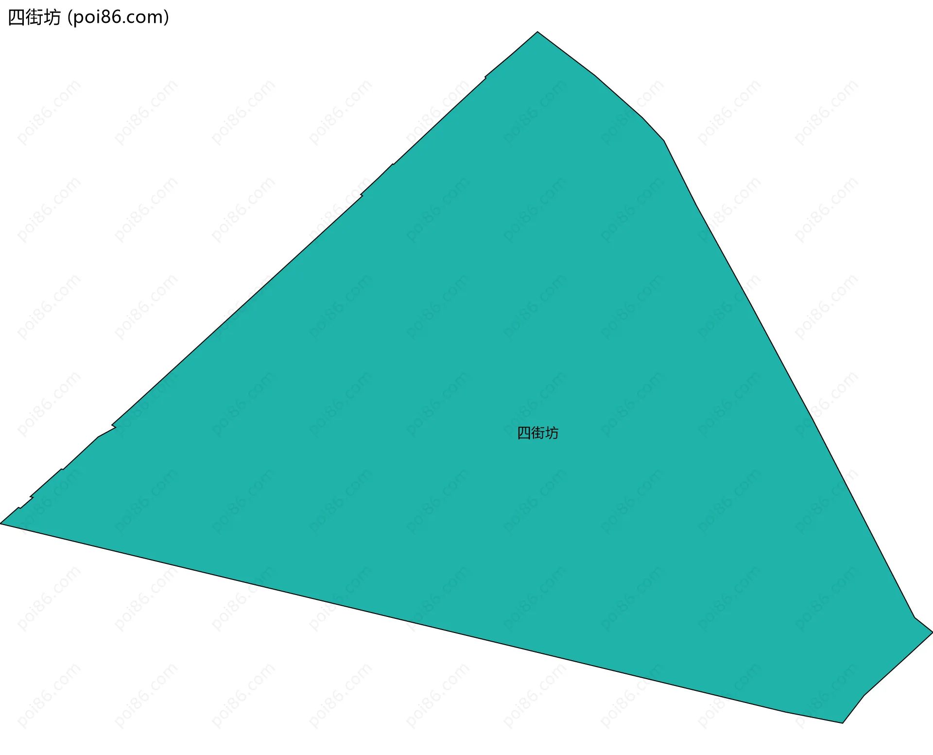 四街坊边界地图