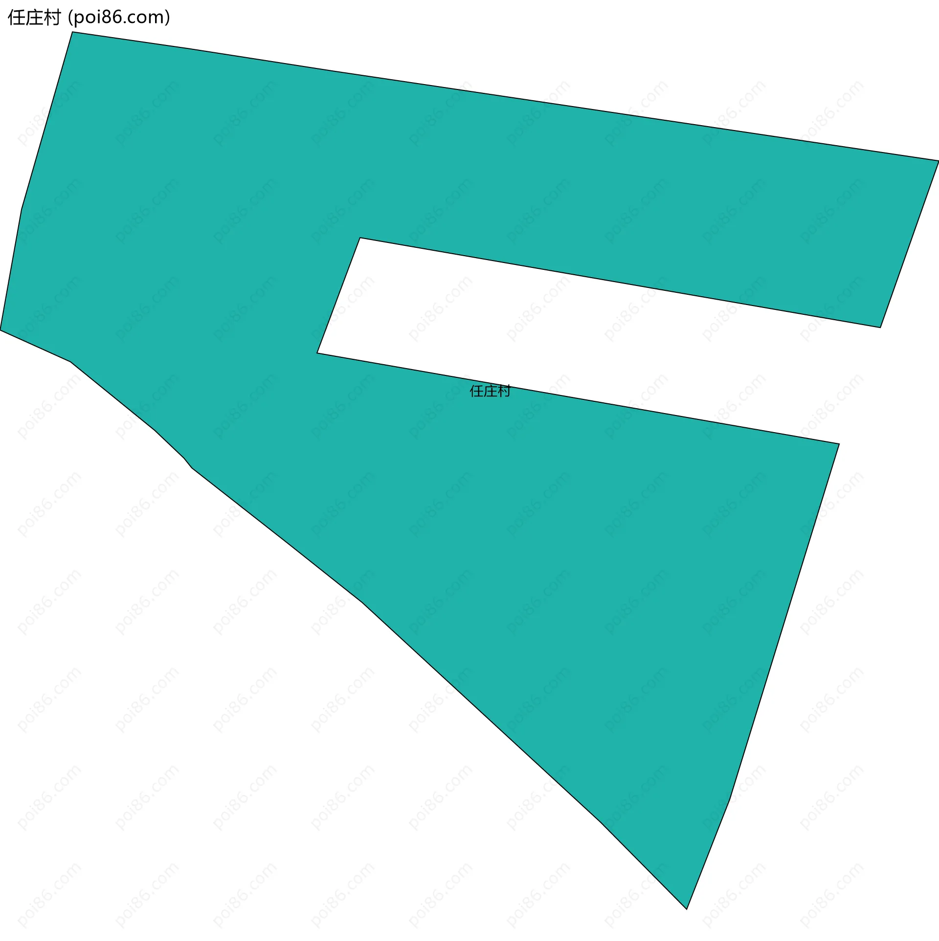 任庄村边界地图