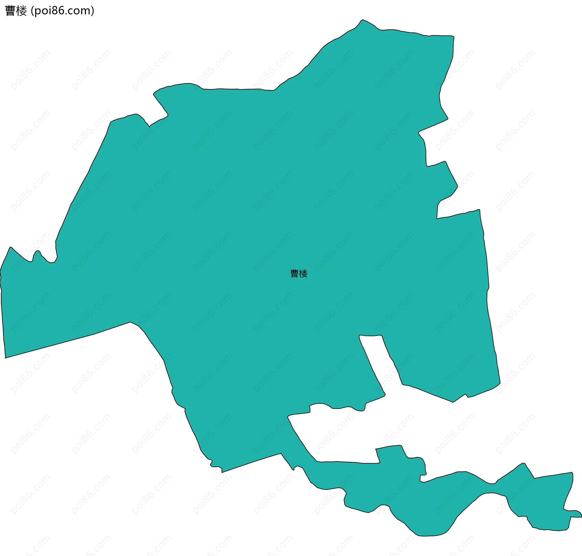 曹楼边界地图