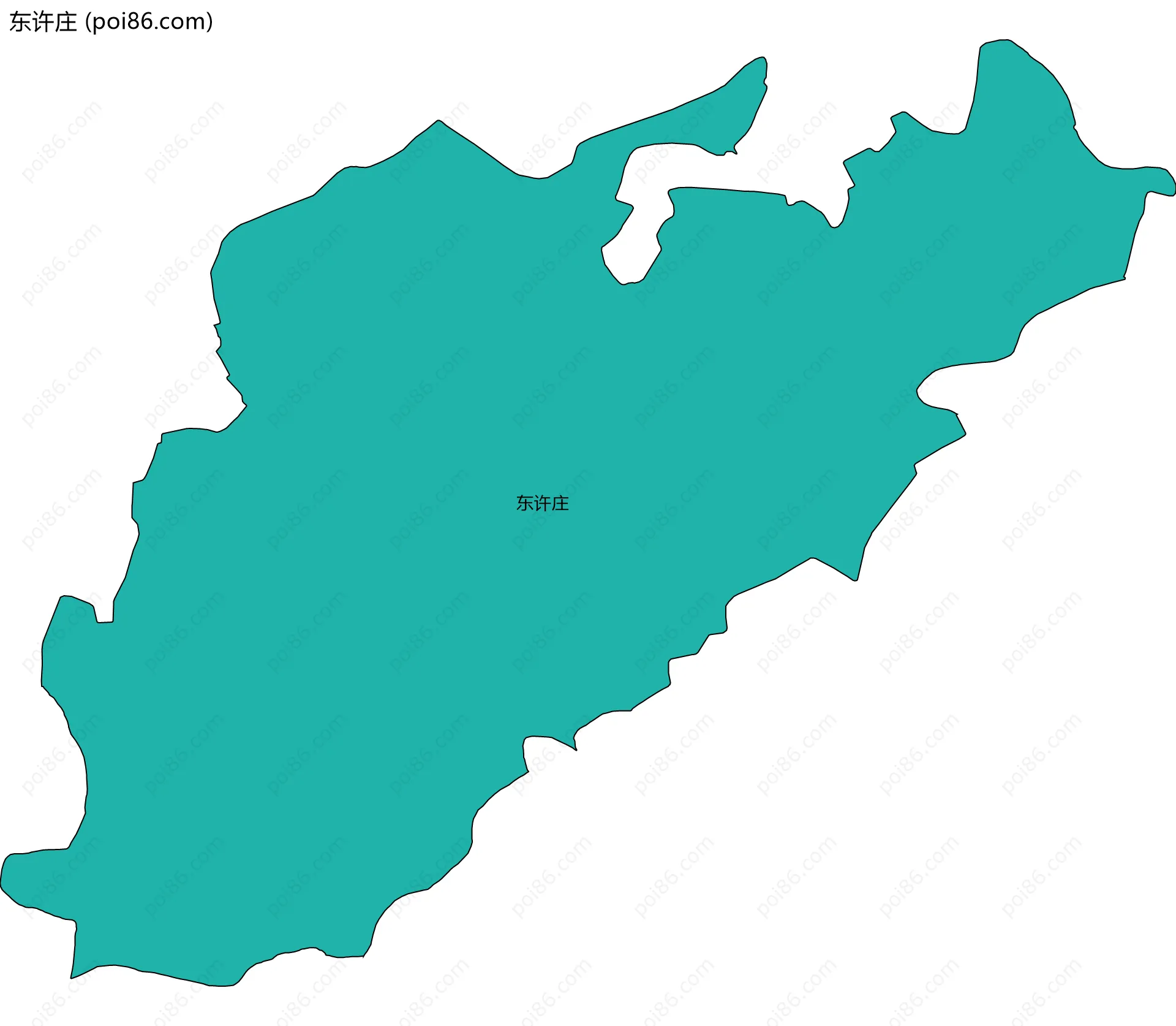 东许庄边界地图