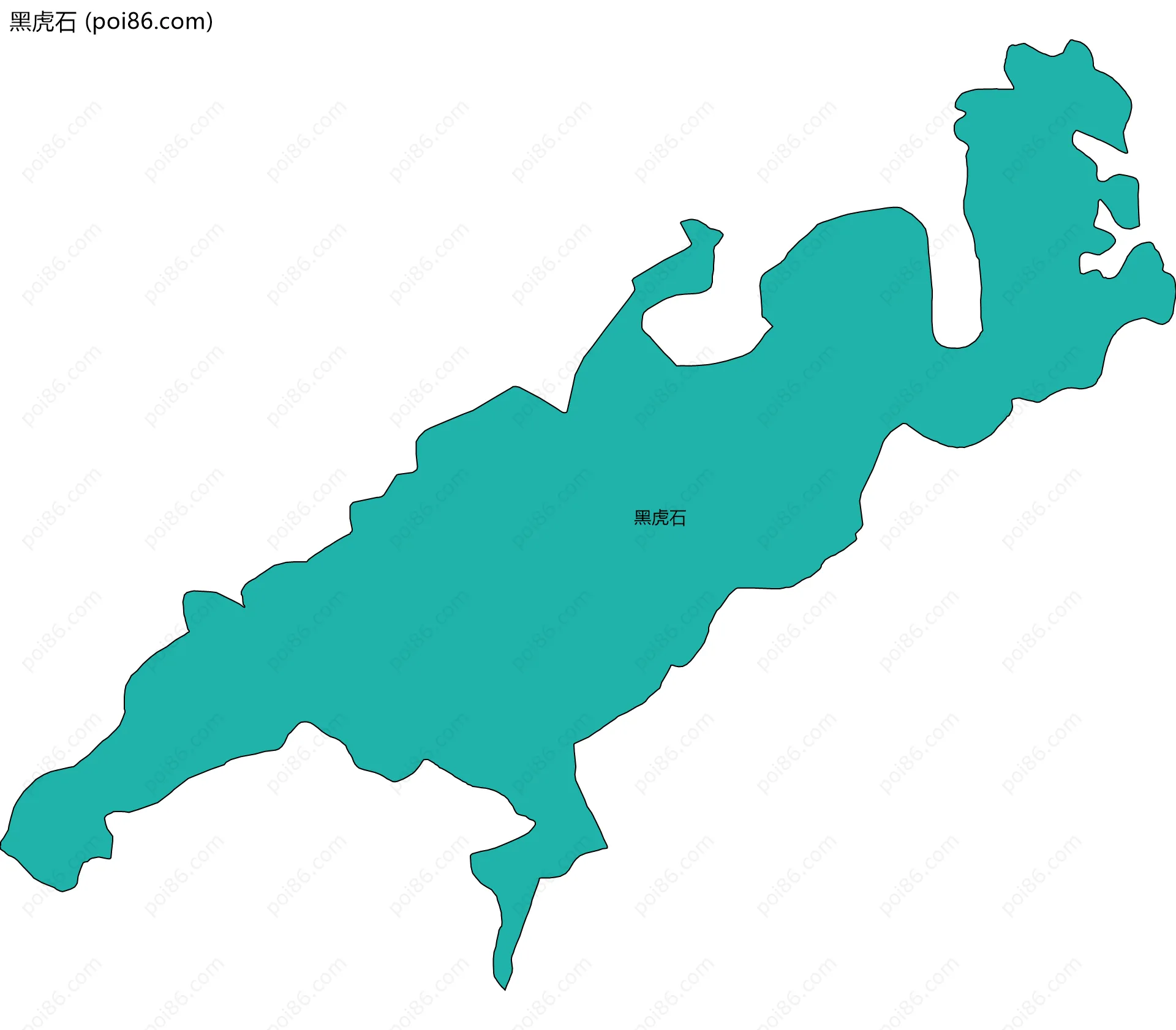 黑虎石边界地图