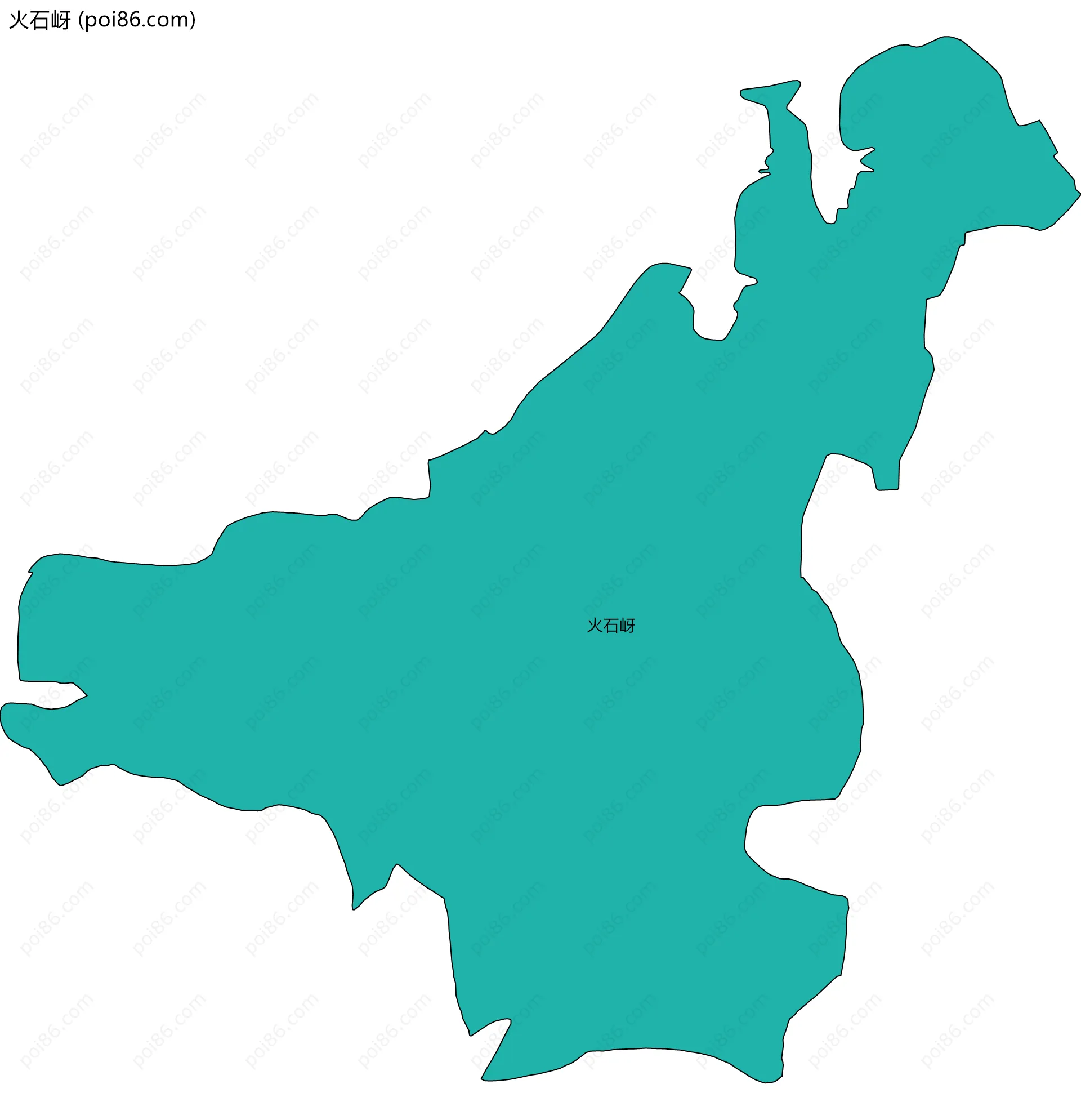 火石岈边界地图