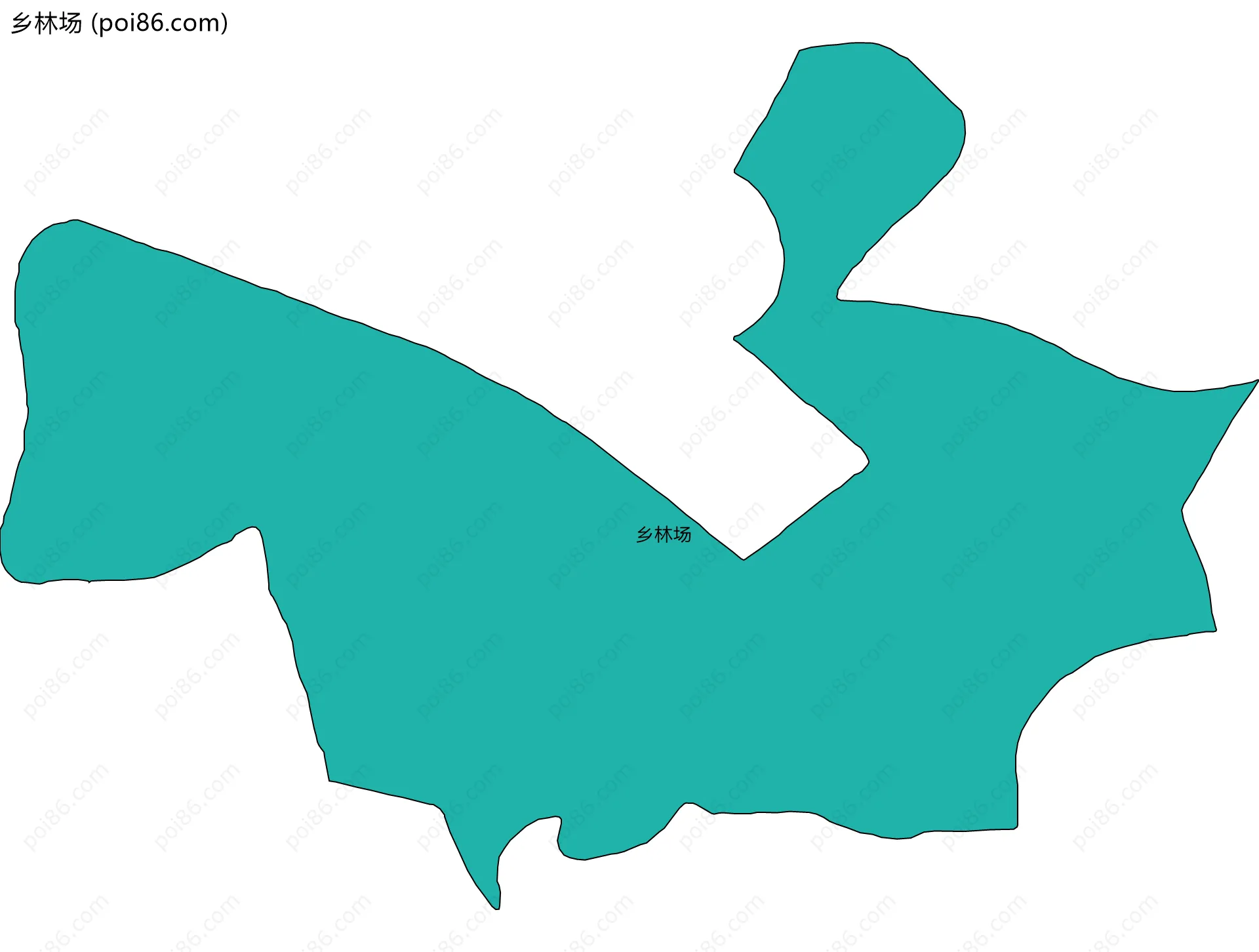 乡林场边界地图