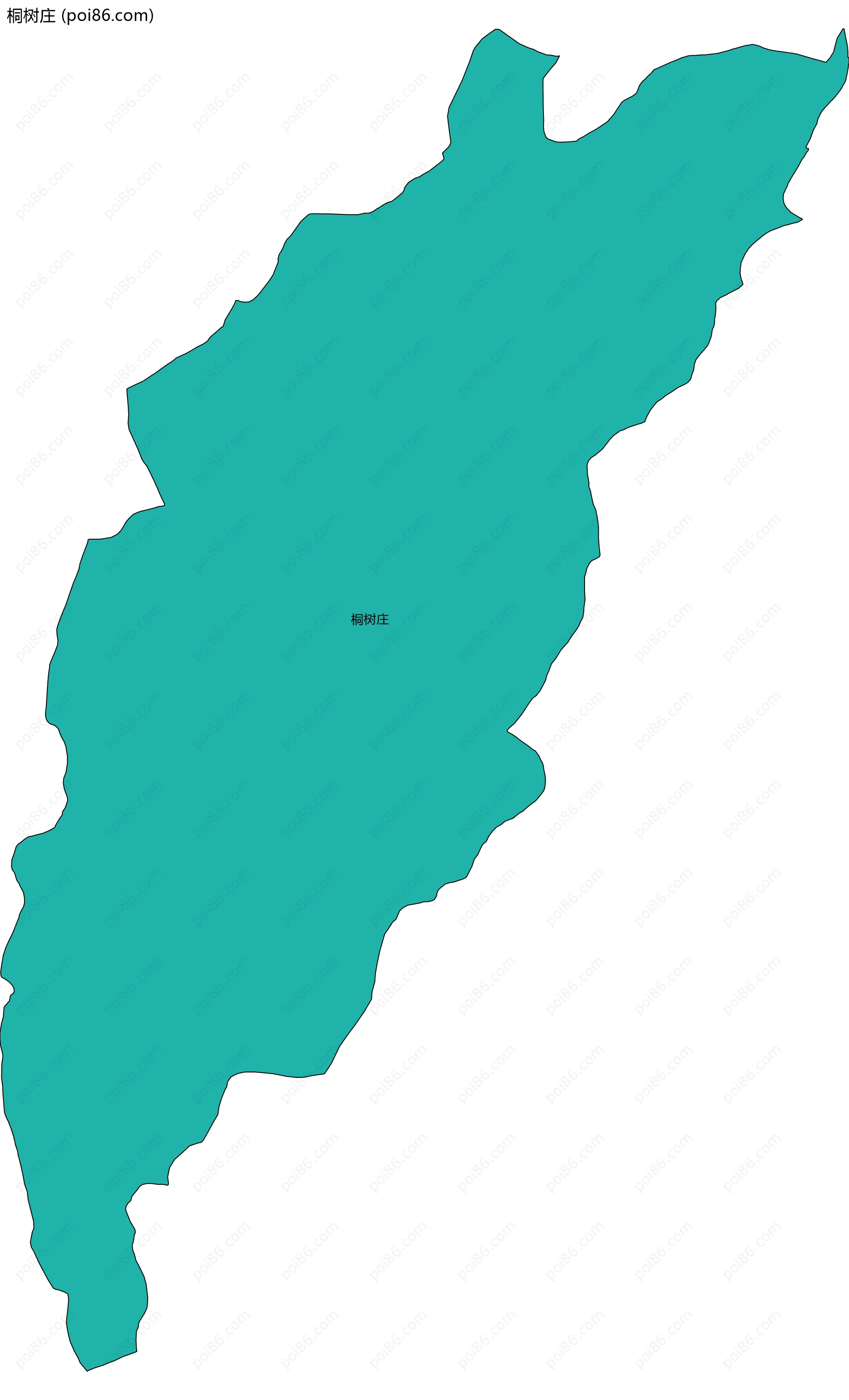 桐树庄边界地图