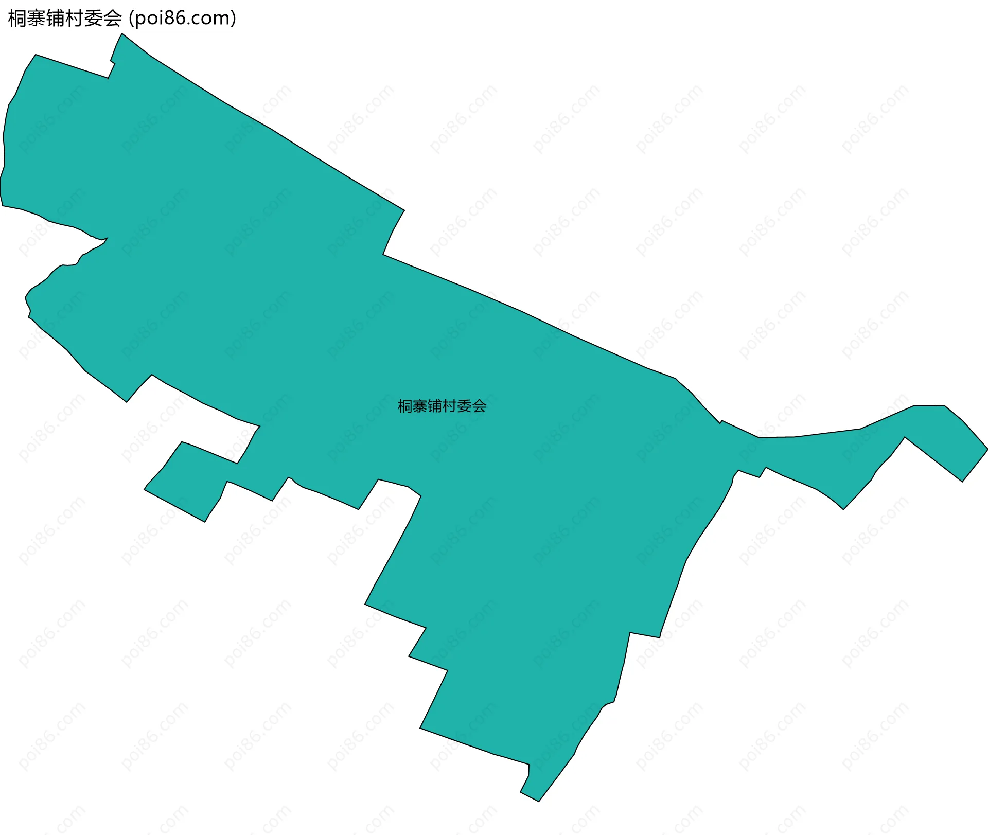 桐寨铺村委会边界地图