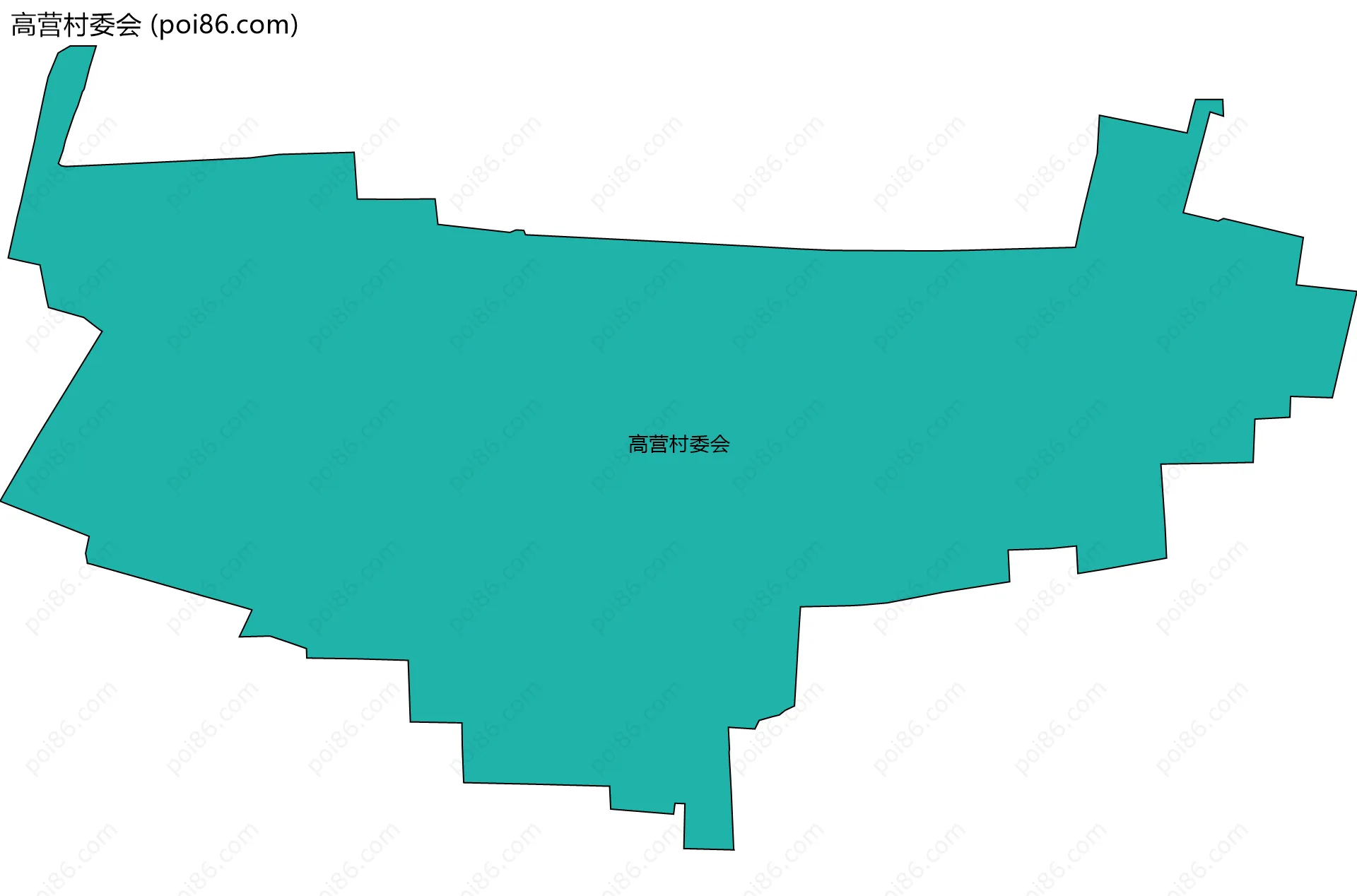 高营村委会边界地图