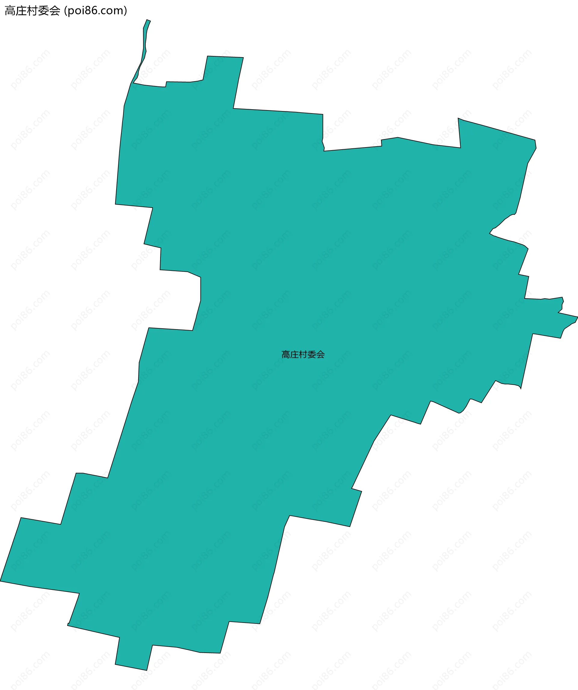 高庄村委会边界地图
