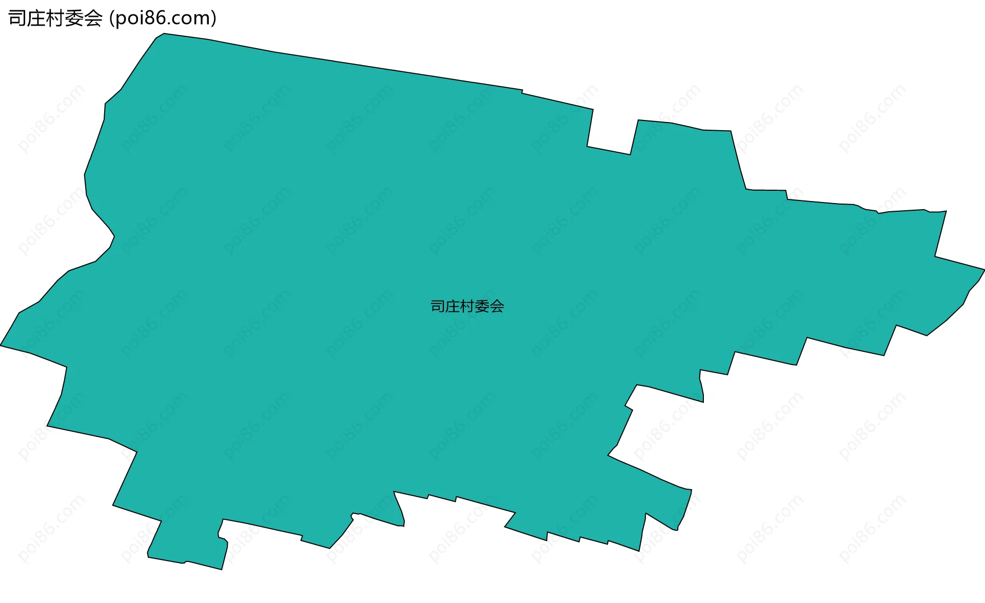 司庄村委会边界地图