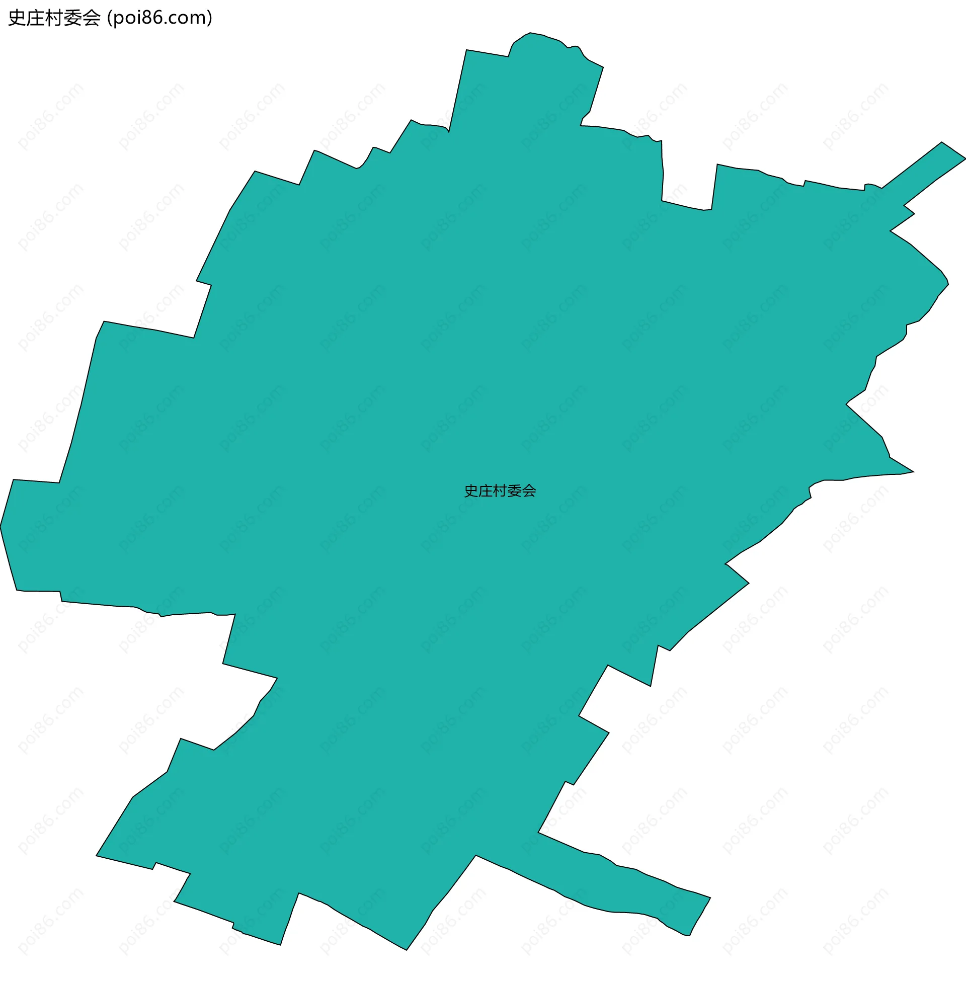 史庄村委会边界地图