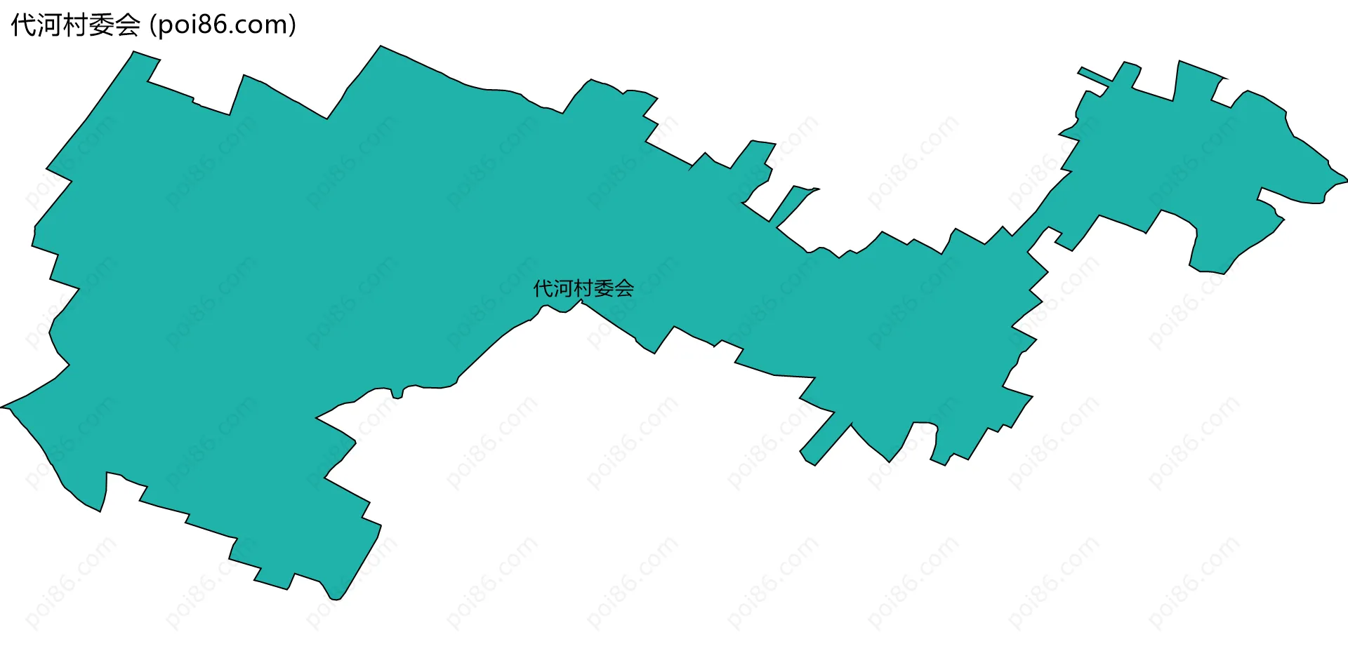 代河村委会边界地图