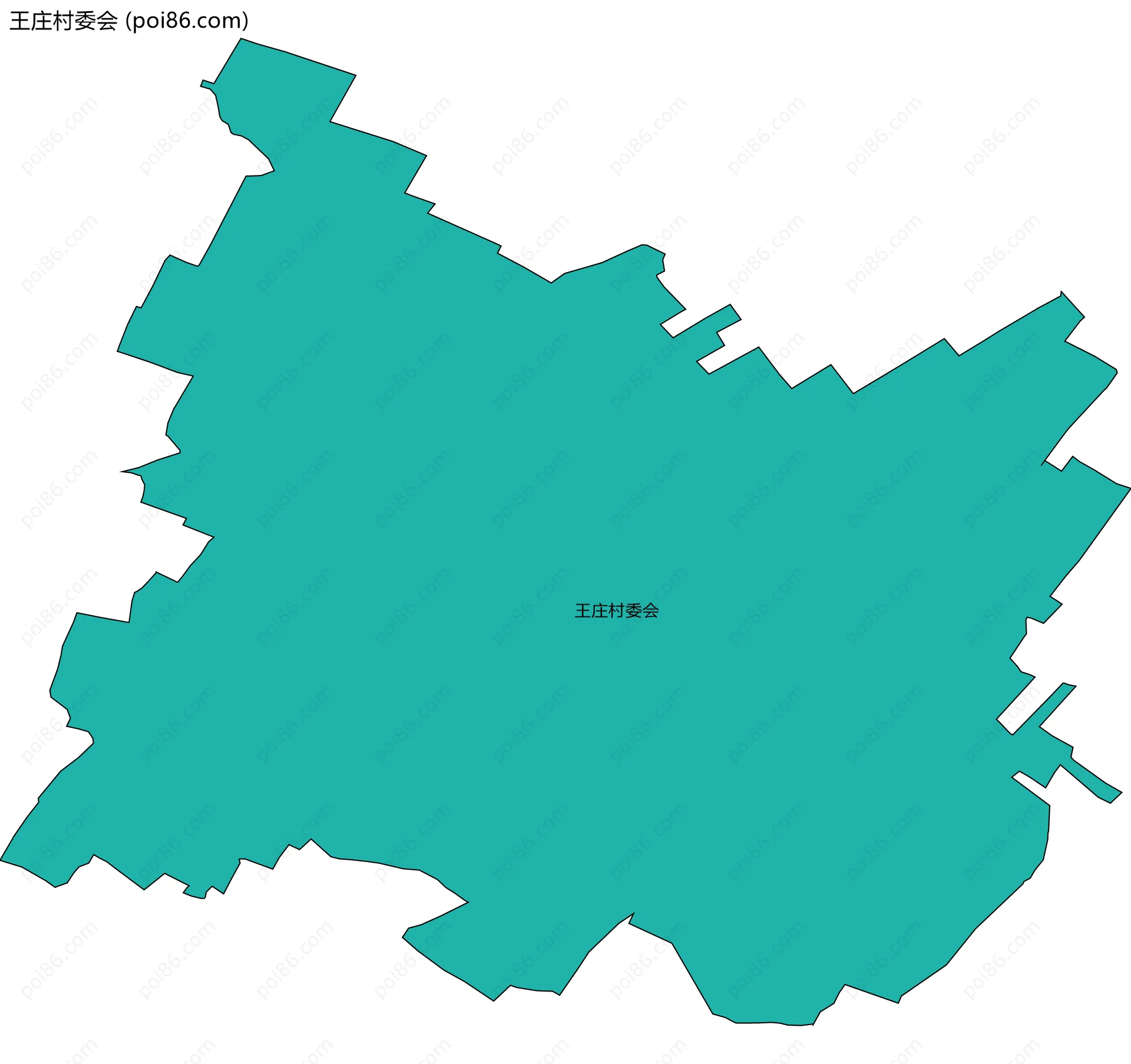 王庄村委会边界地图