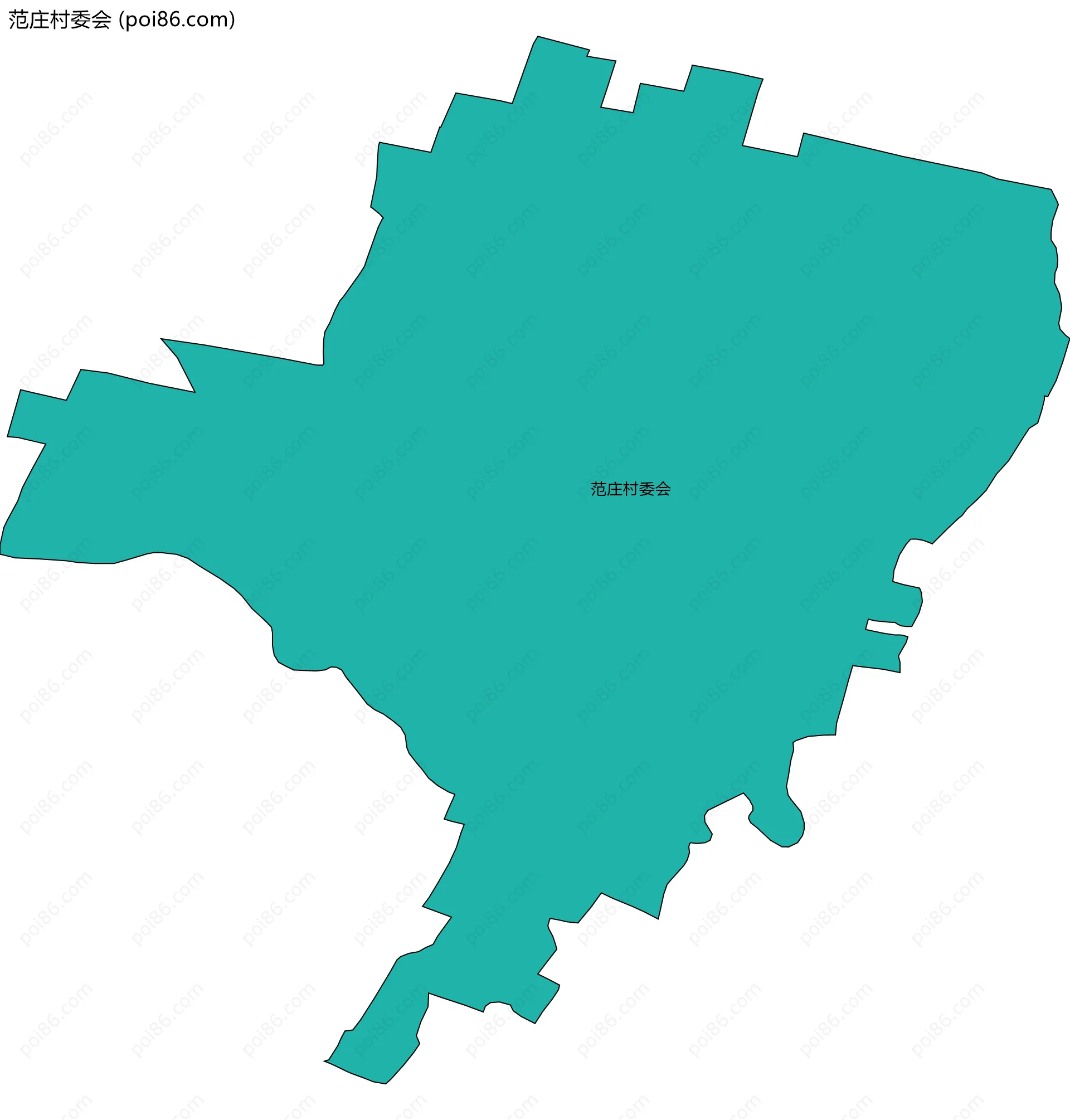 范庄村委会边界地图