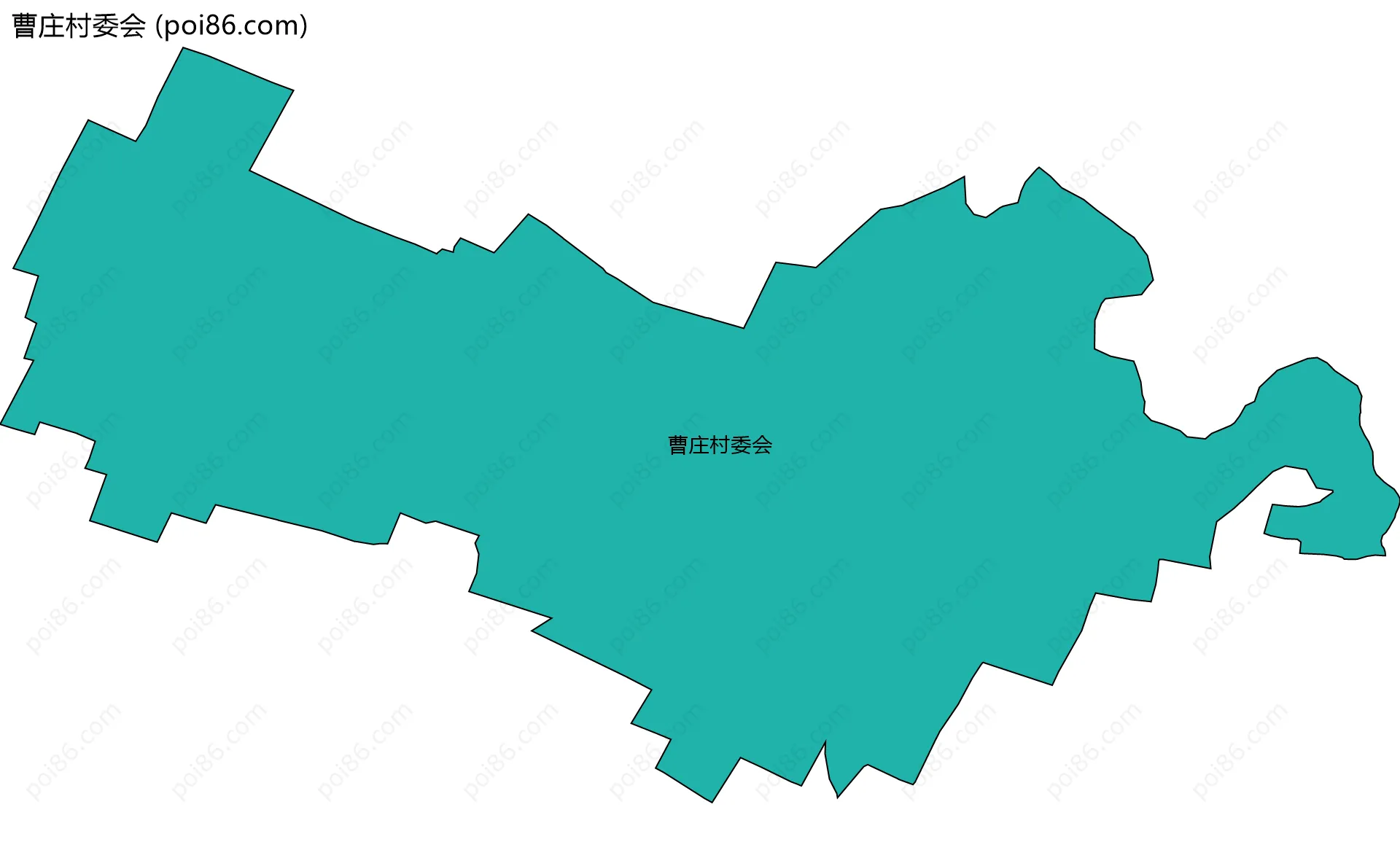 曹庄村委会边界地图