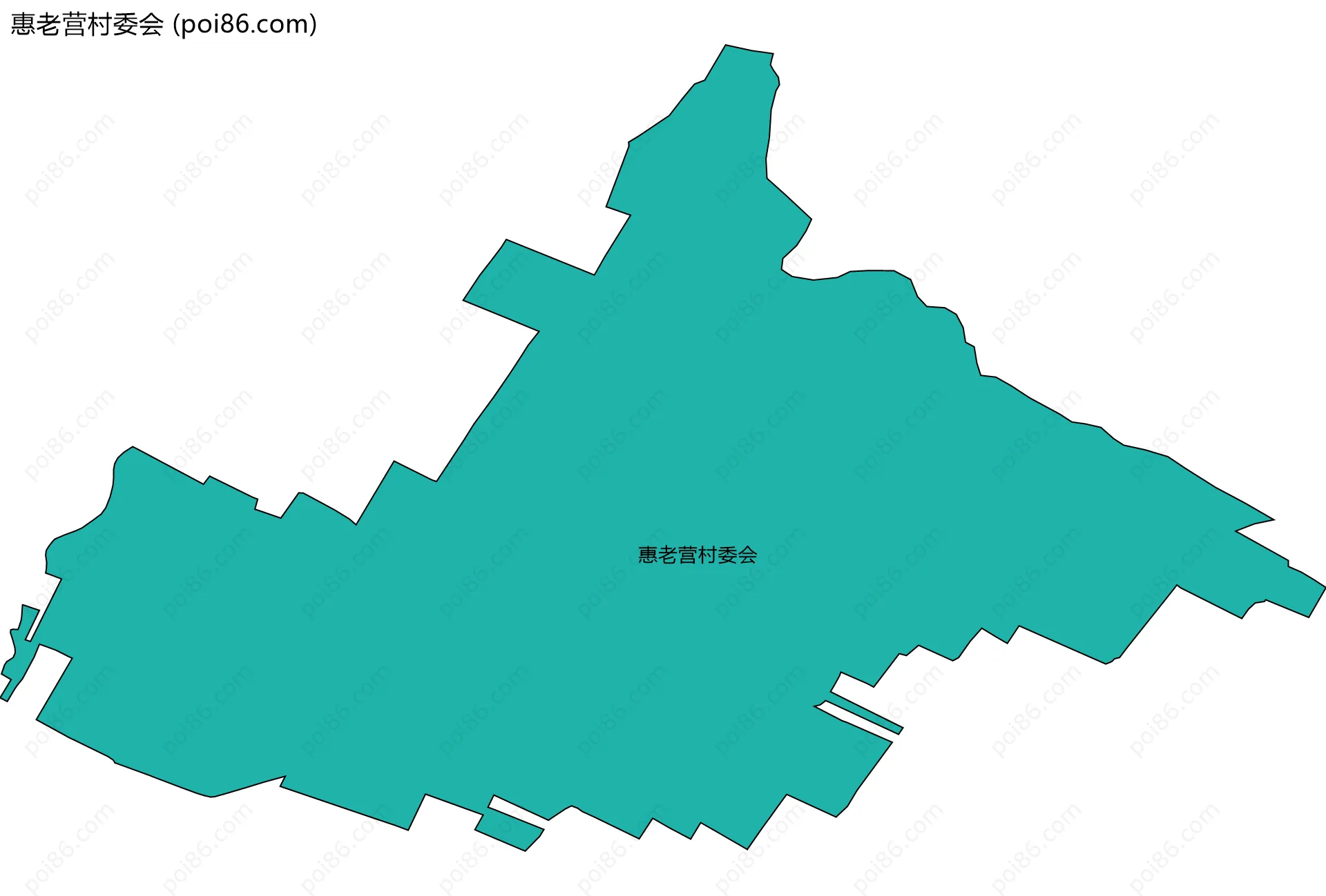 惠老营村委会边界地图