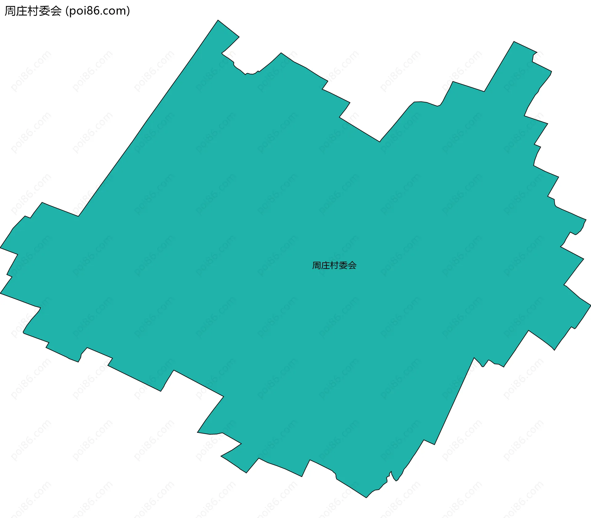 周庄村委会边界地图