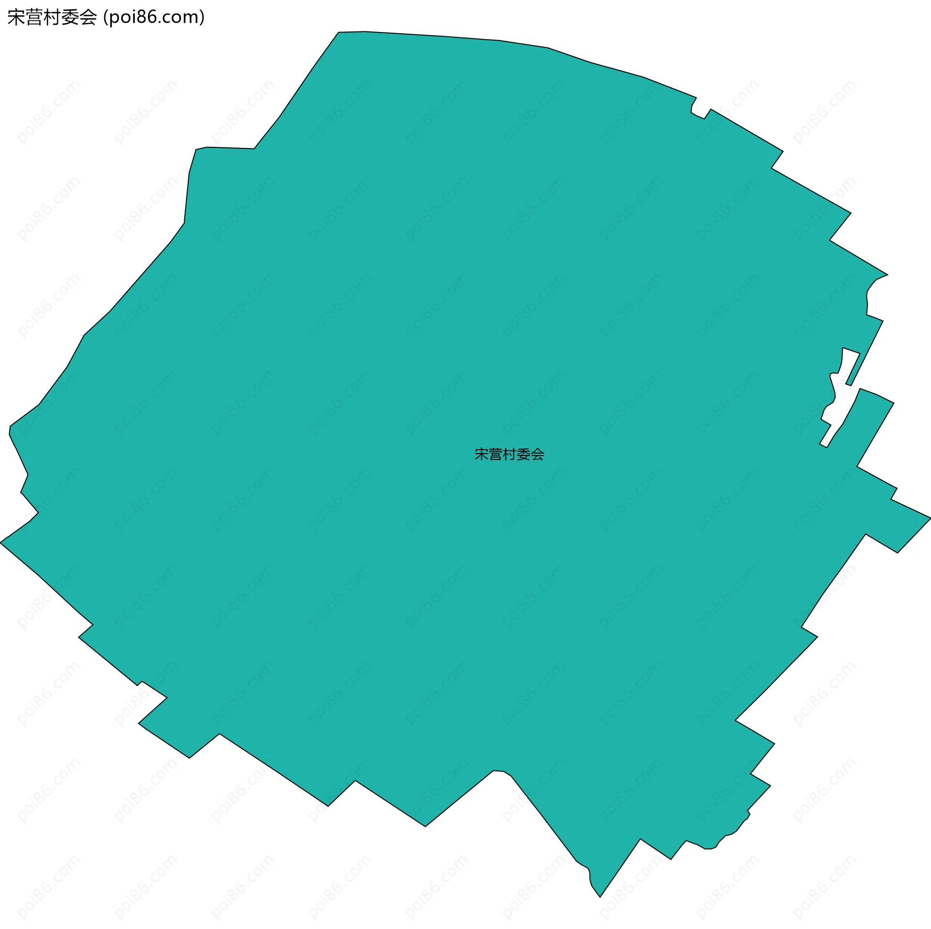 宋营村委会边界地图