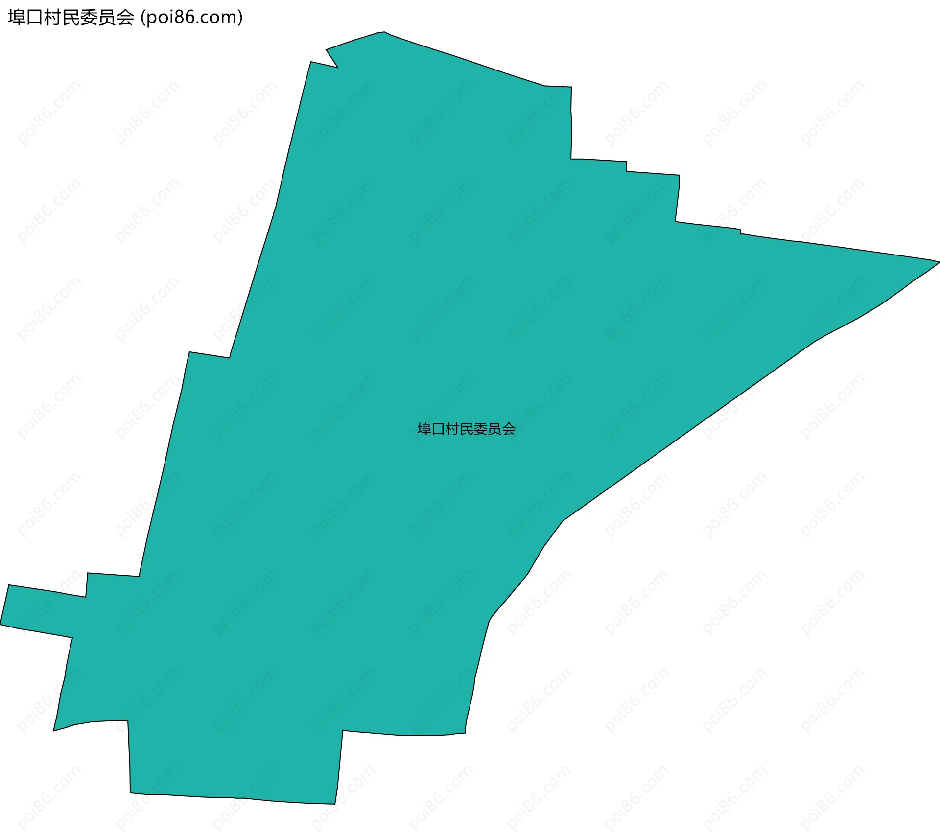 埠口村民委员会边界地图