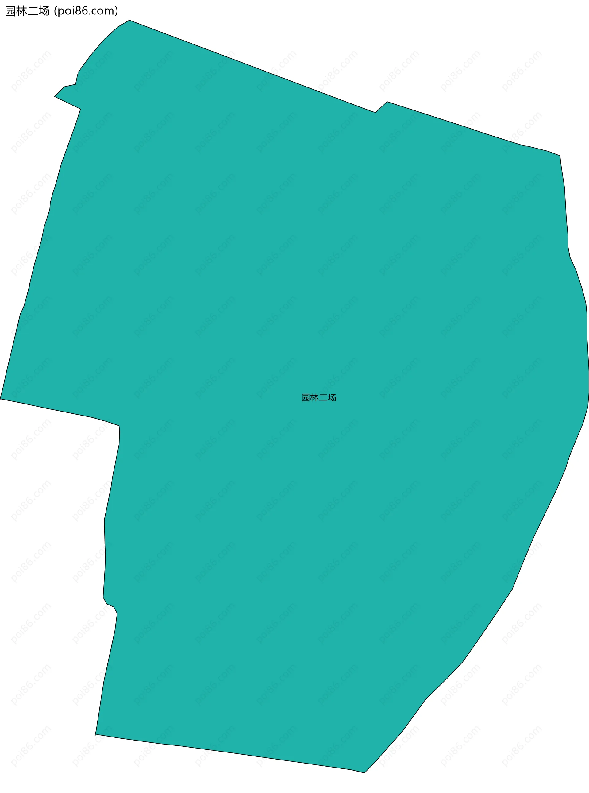 园林二场边界地图