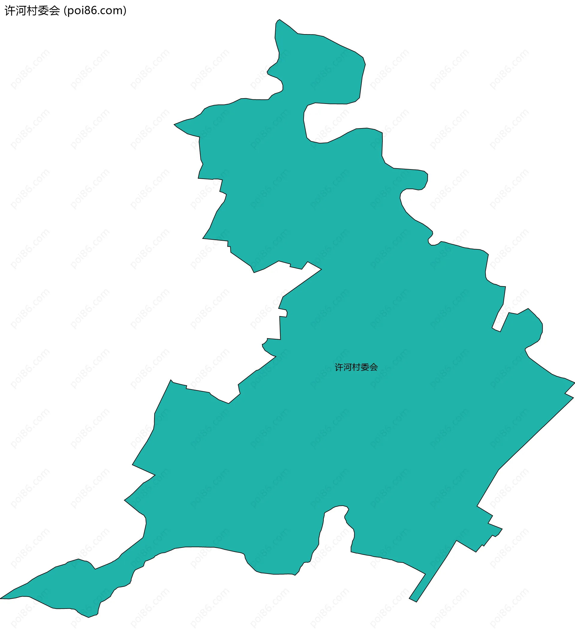 许河村委会边界地图