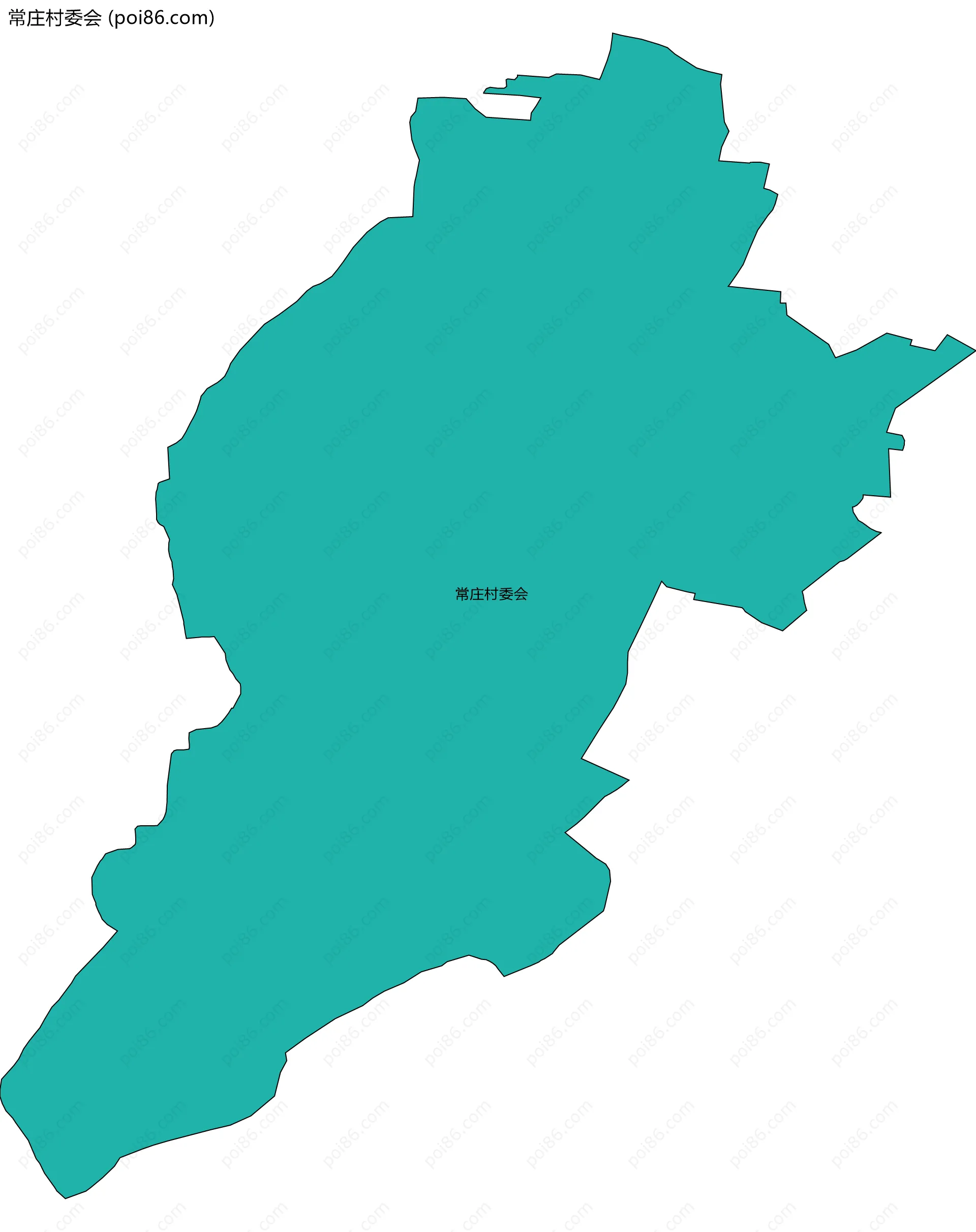 常庄村委会边界地图