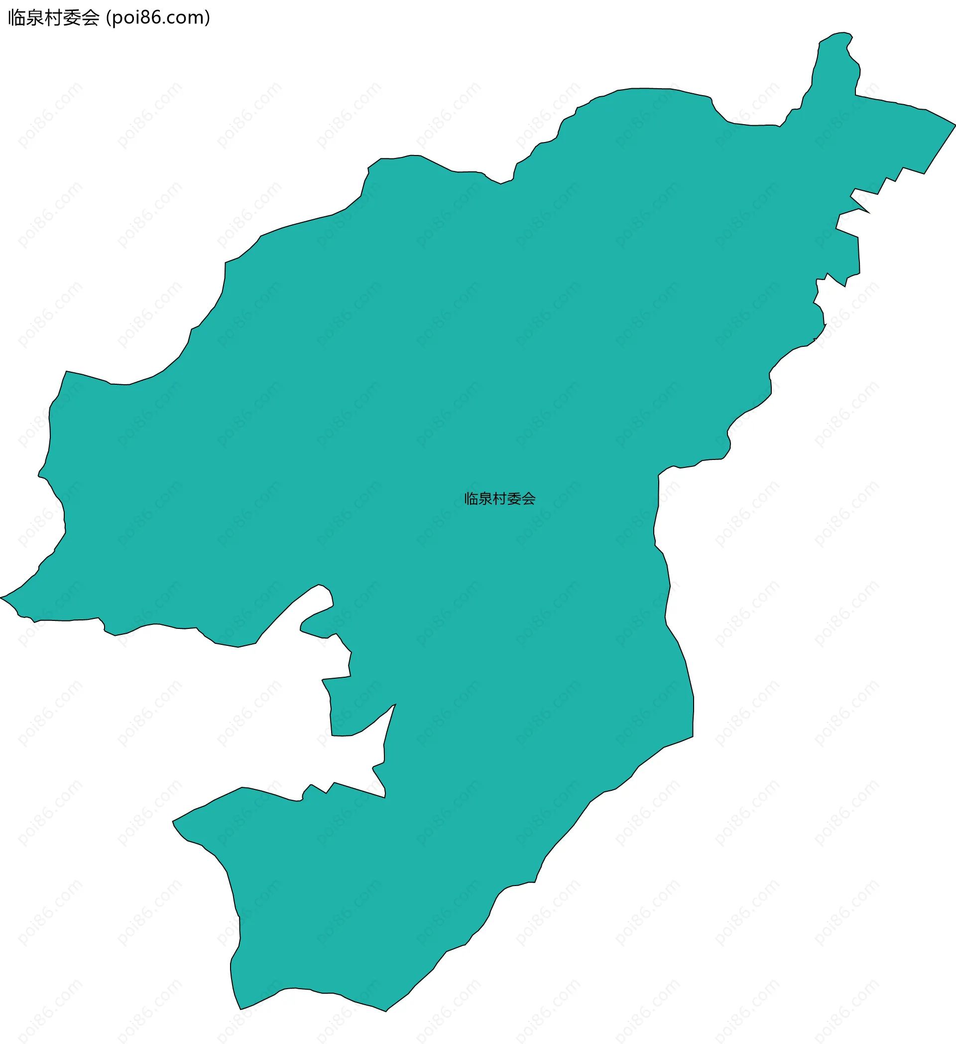 临泉村委会边界地图