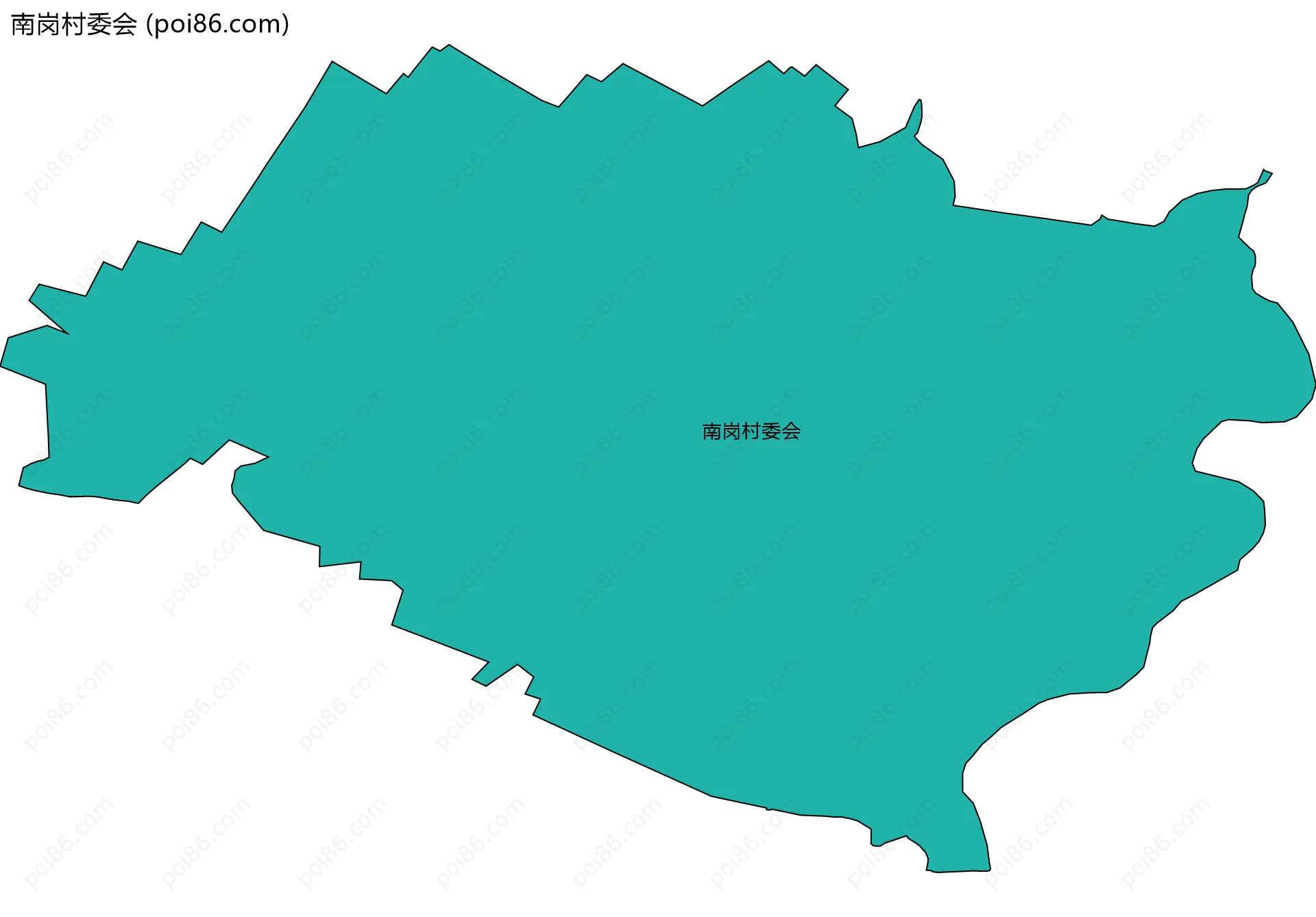 南岗村委会边界地图