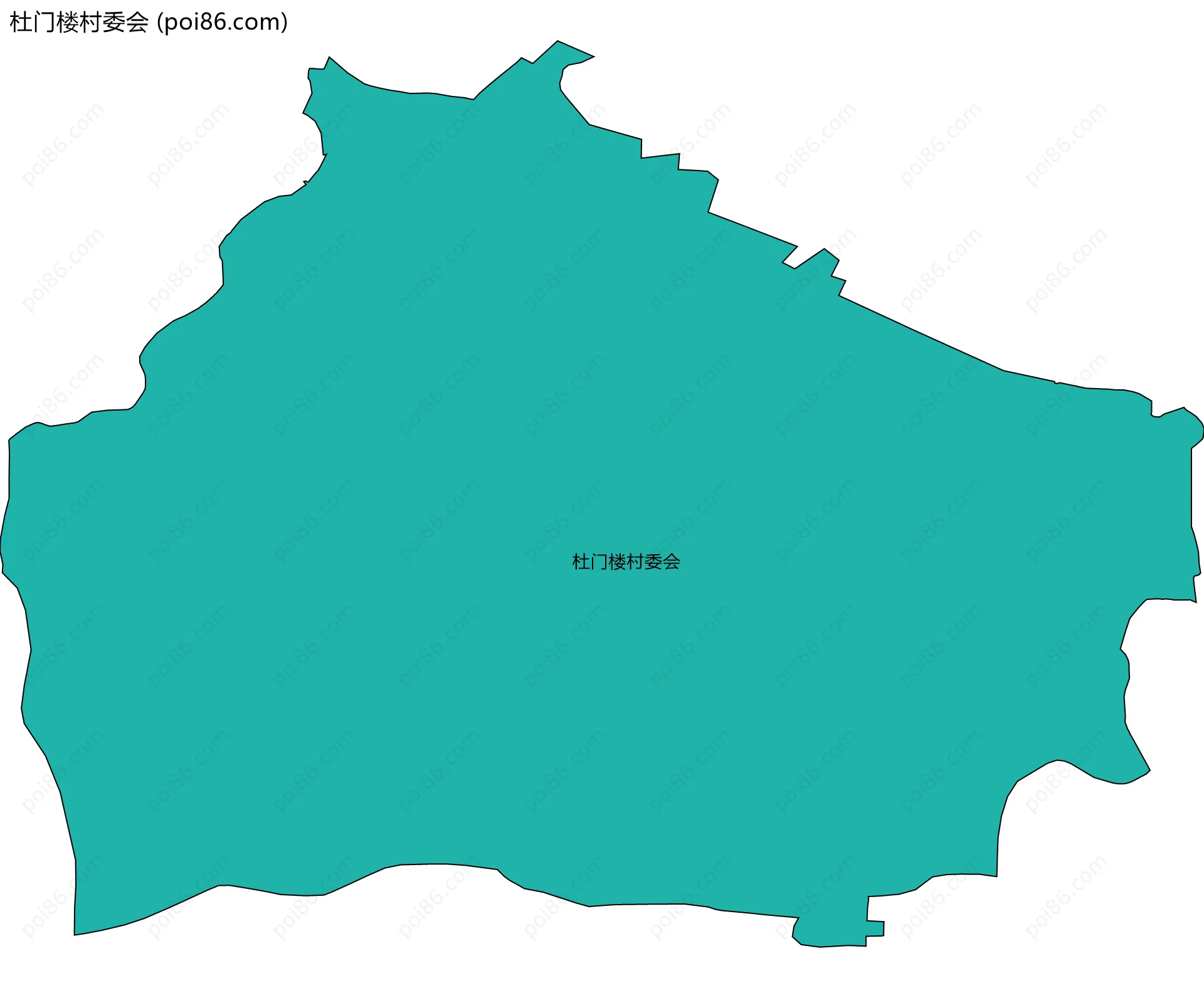 杜门楼村委会边界地图