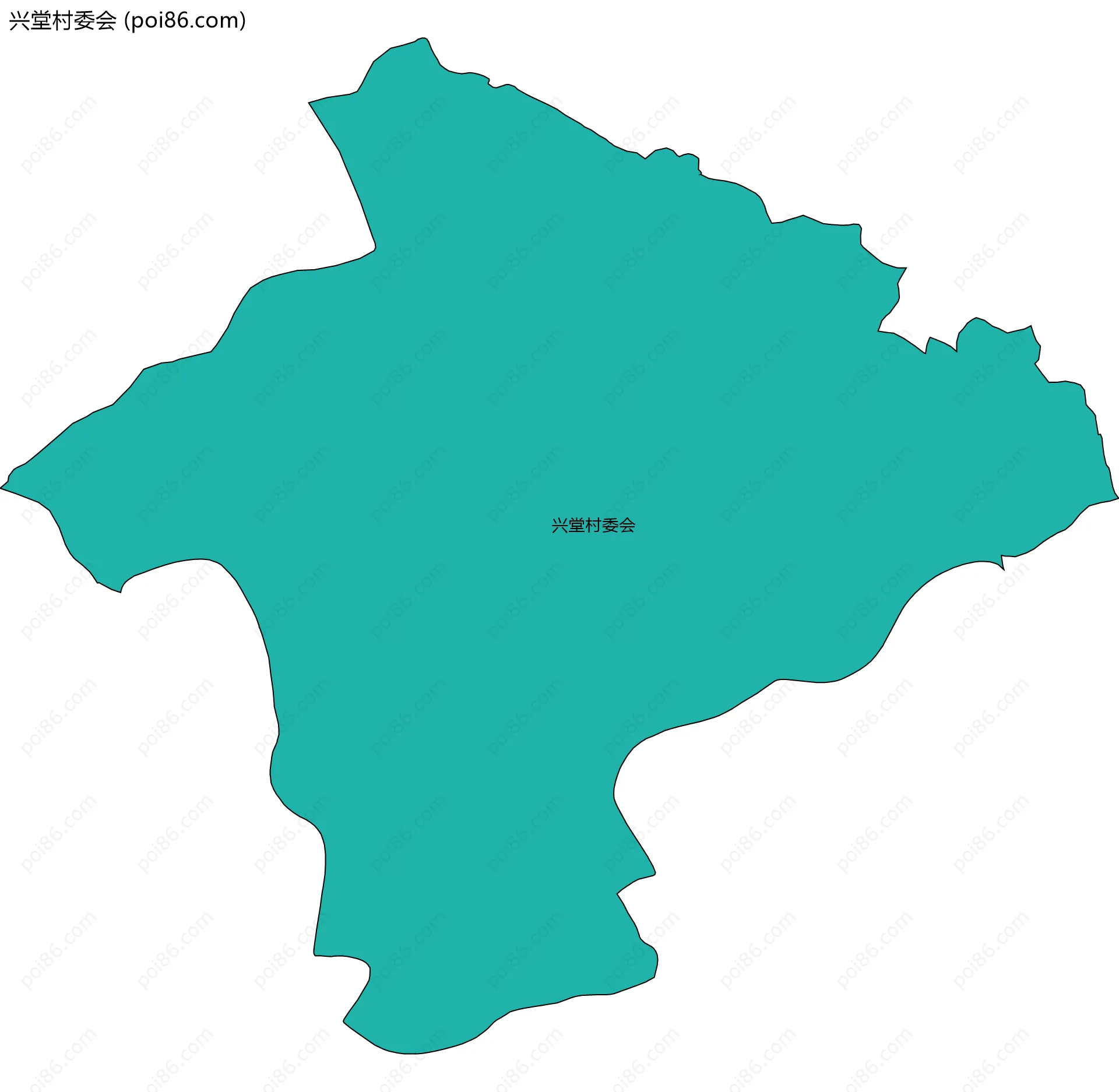 兴堂村委会边界地图