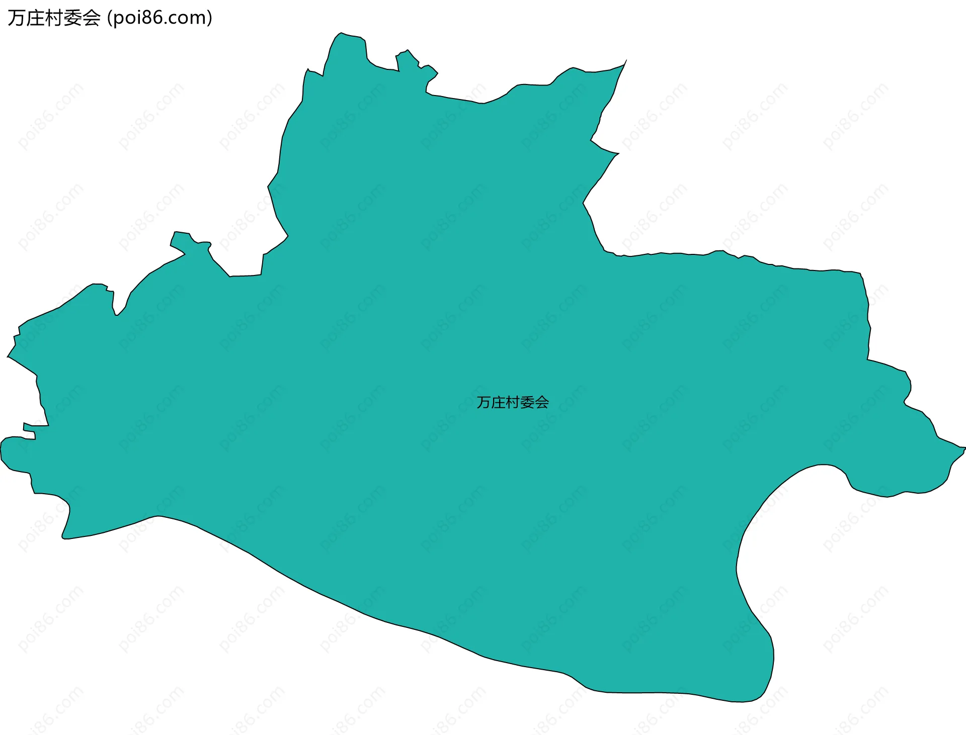 万庄村委会边界地图