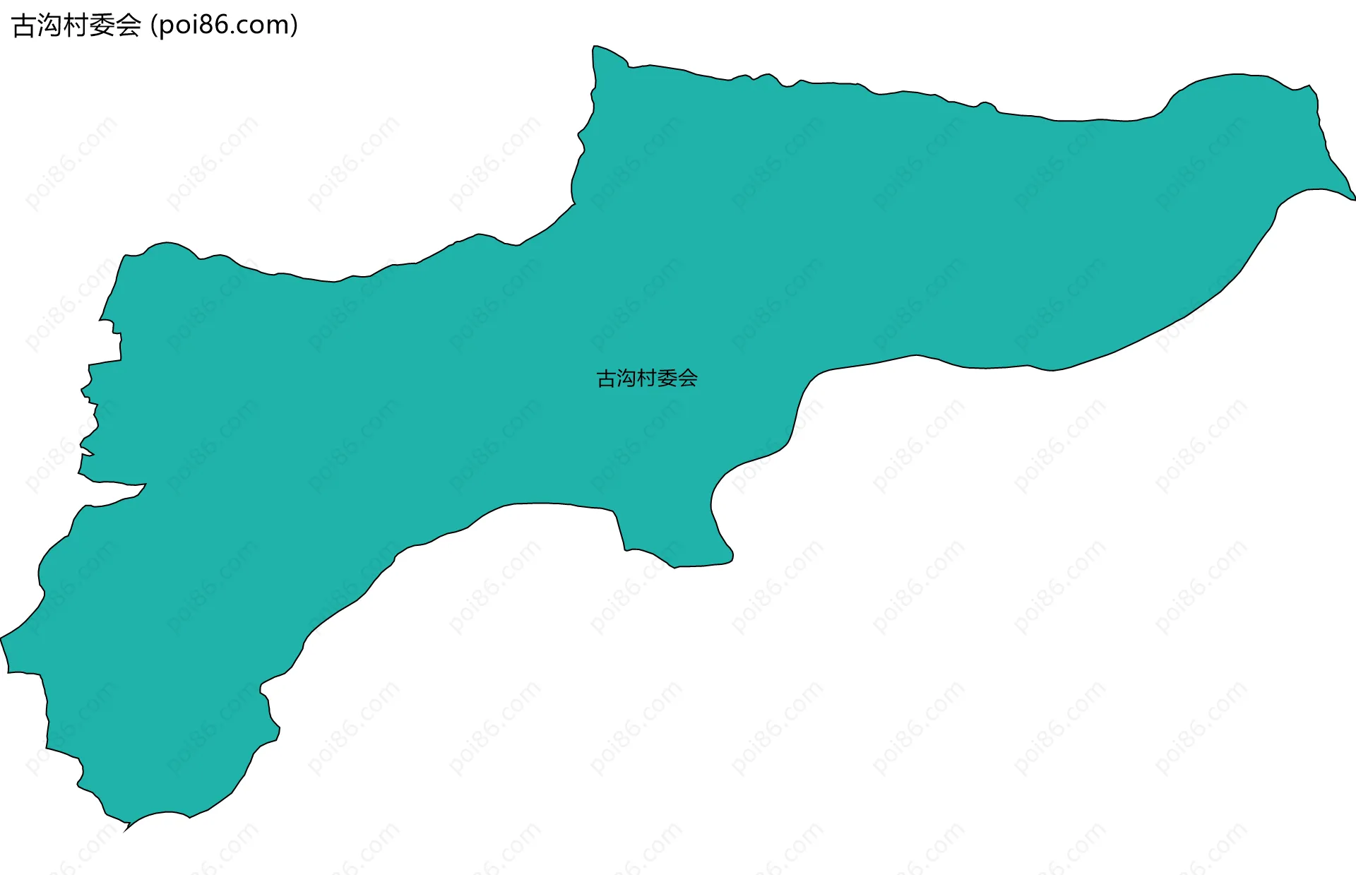 古沟村委会边界地图