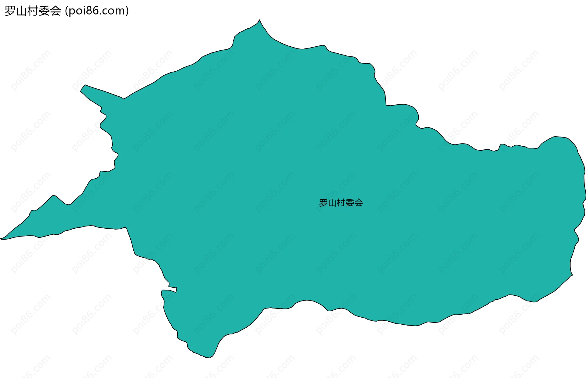 罗山村委会边界地图