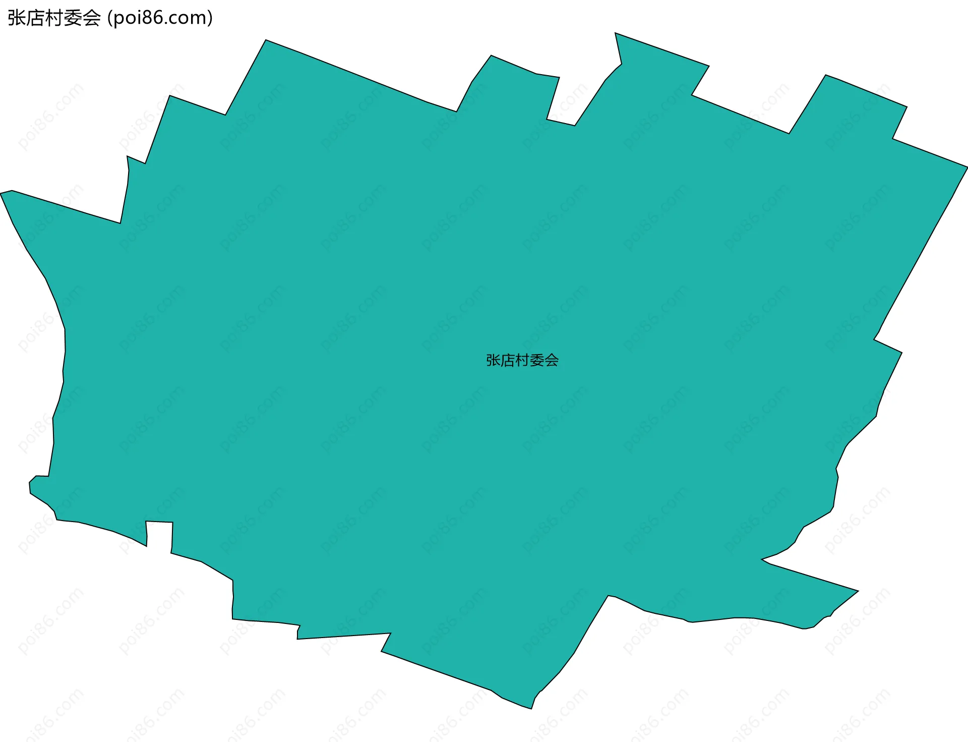 张店村委会边界地图