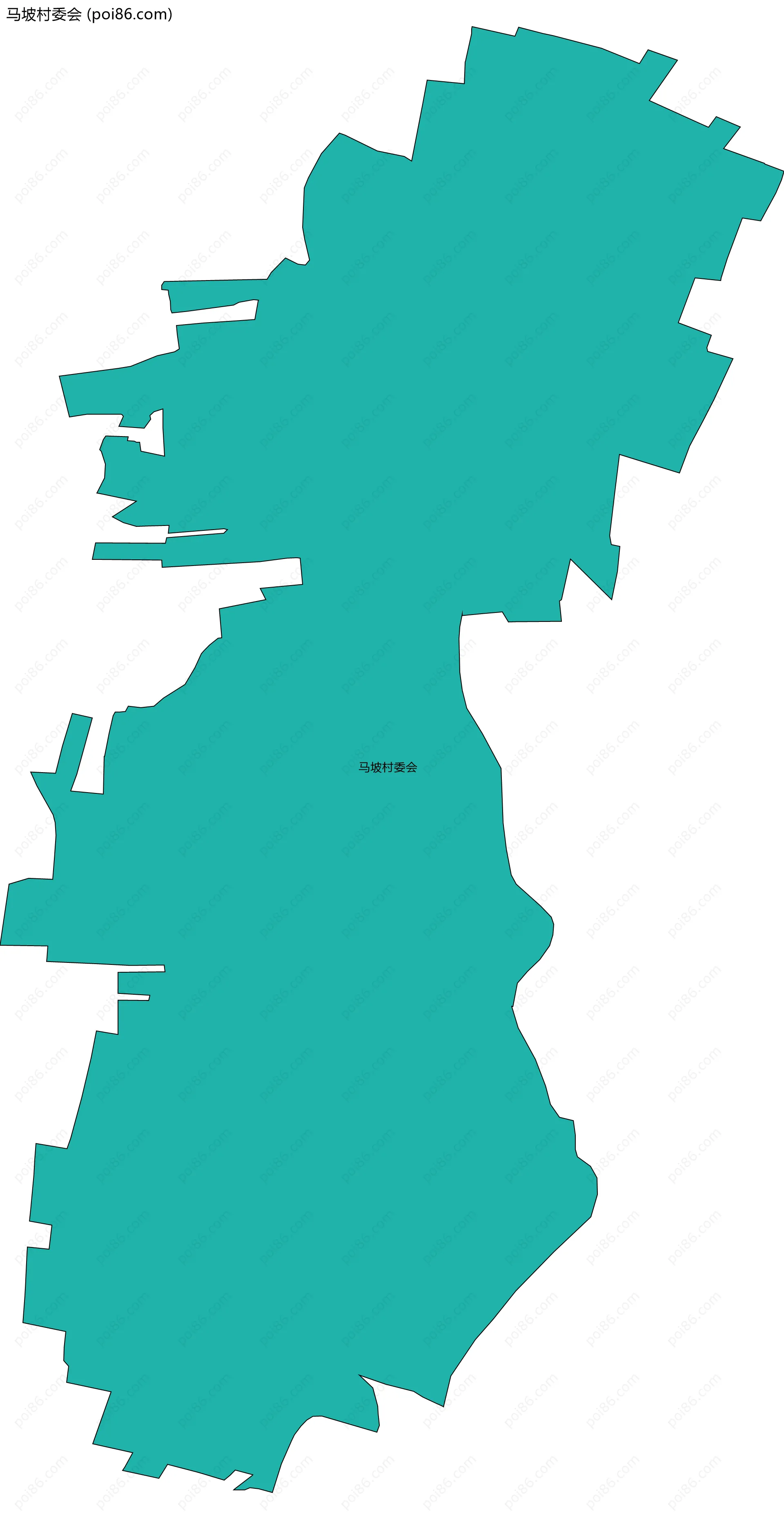 马坡村委会边界地图