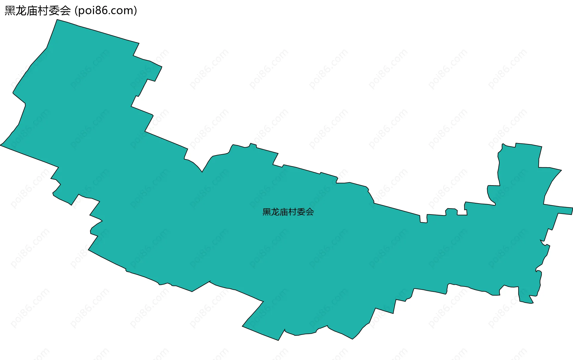 黑龙庙村委会边界地图