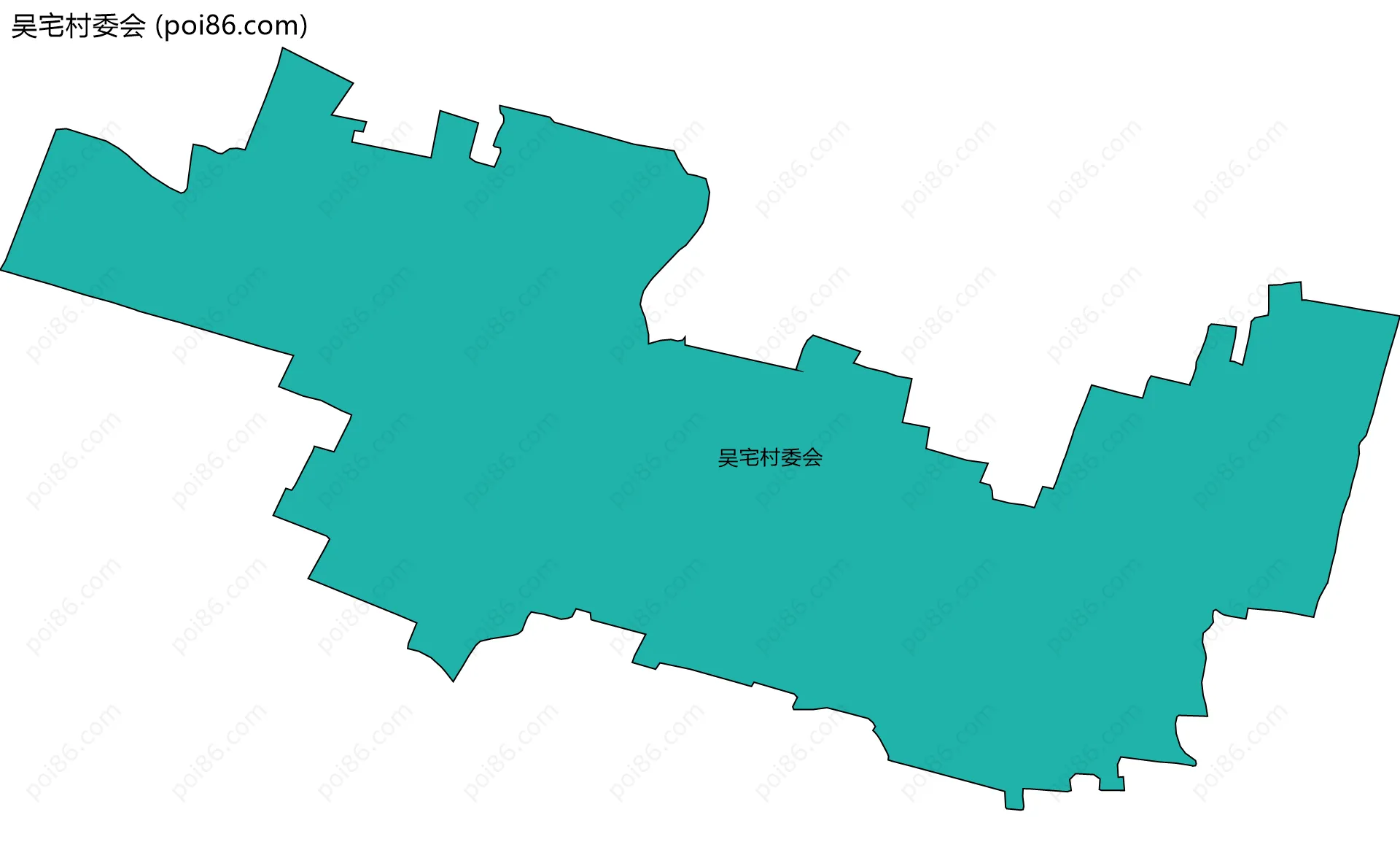 吴宅村委会边界地图