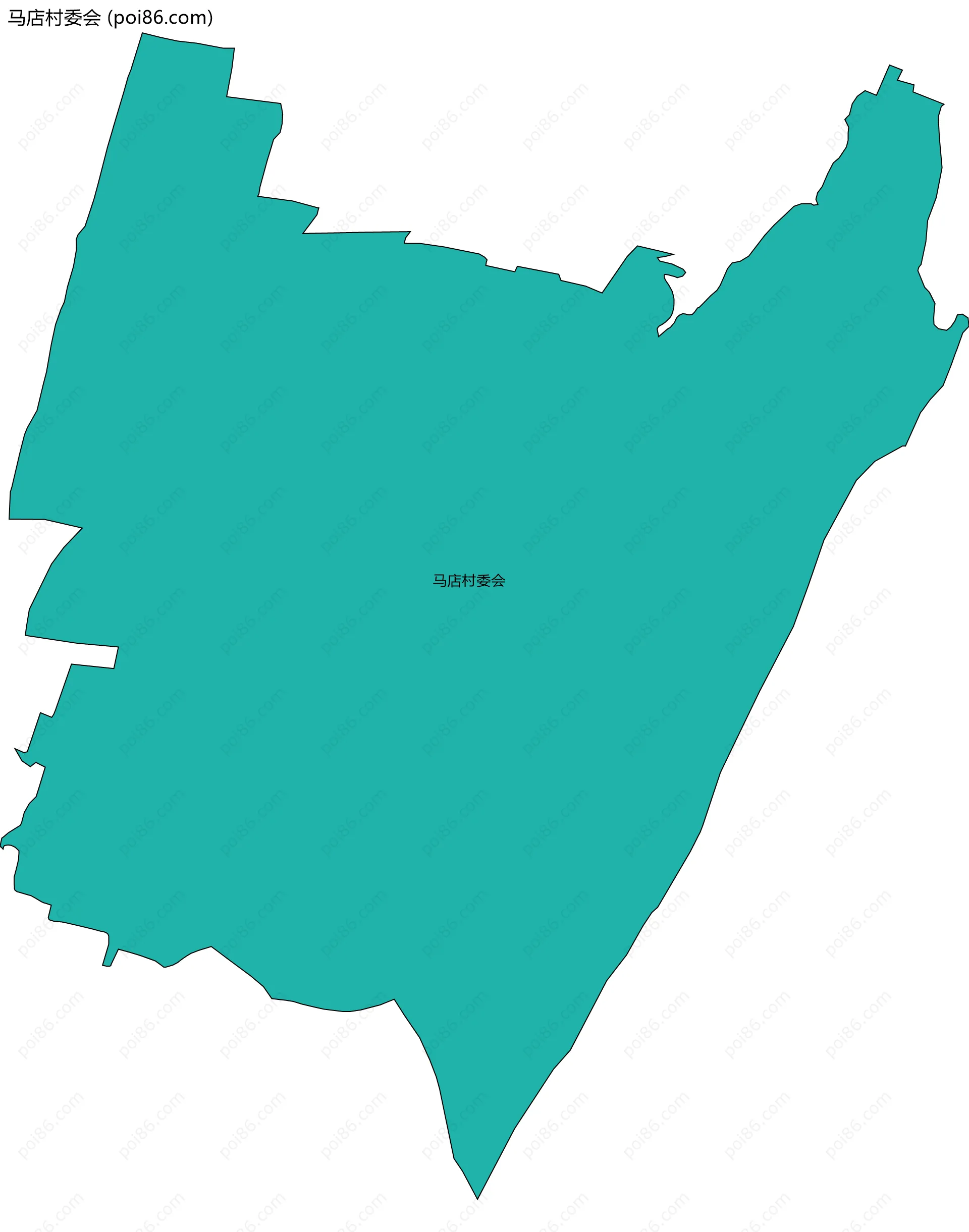 马店村委会边界地图