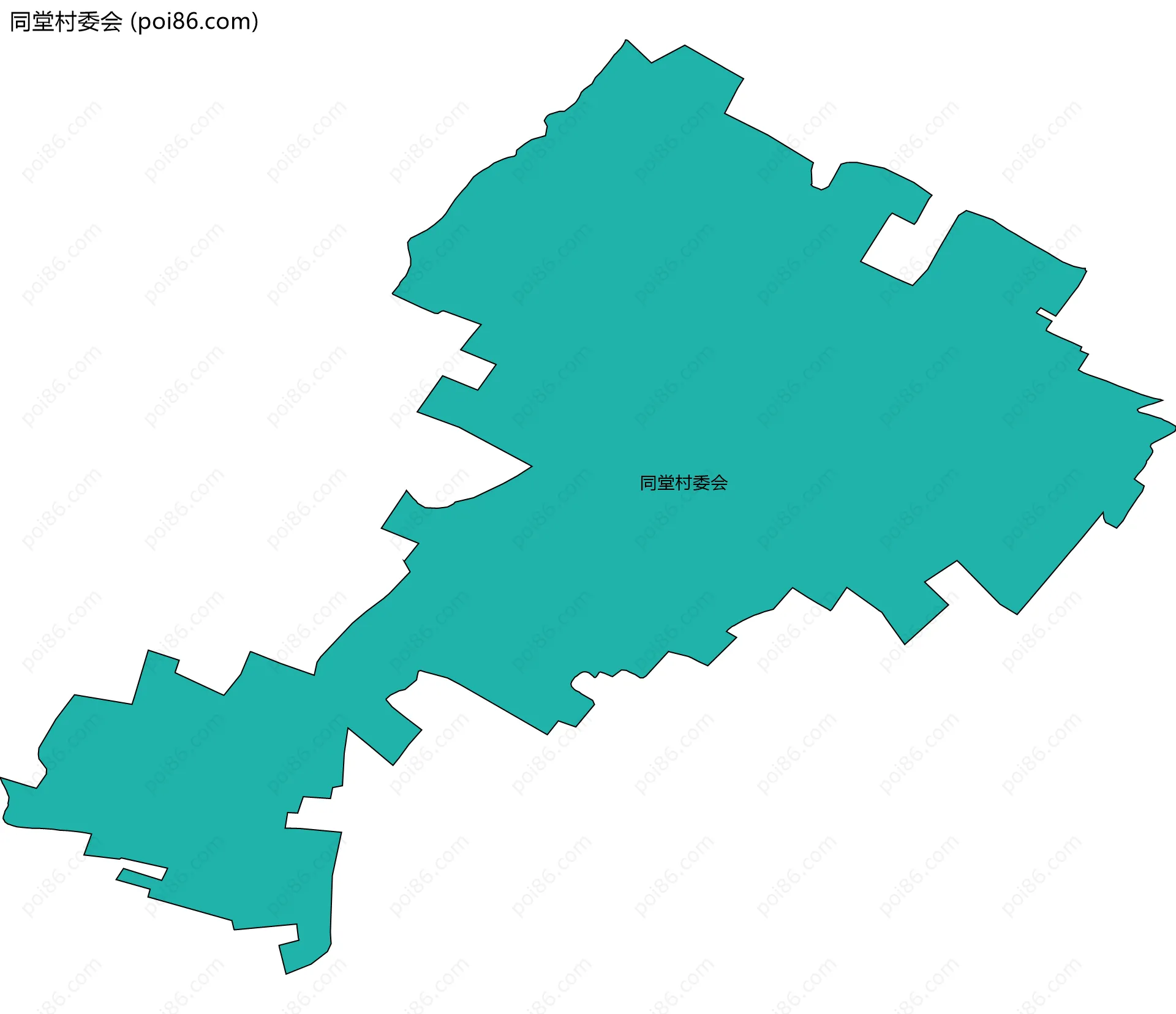 同堂村委会边界地图